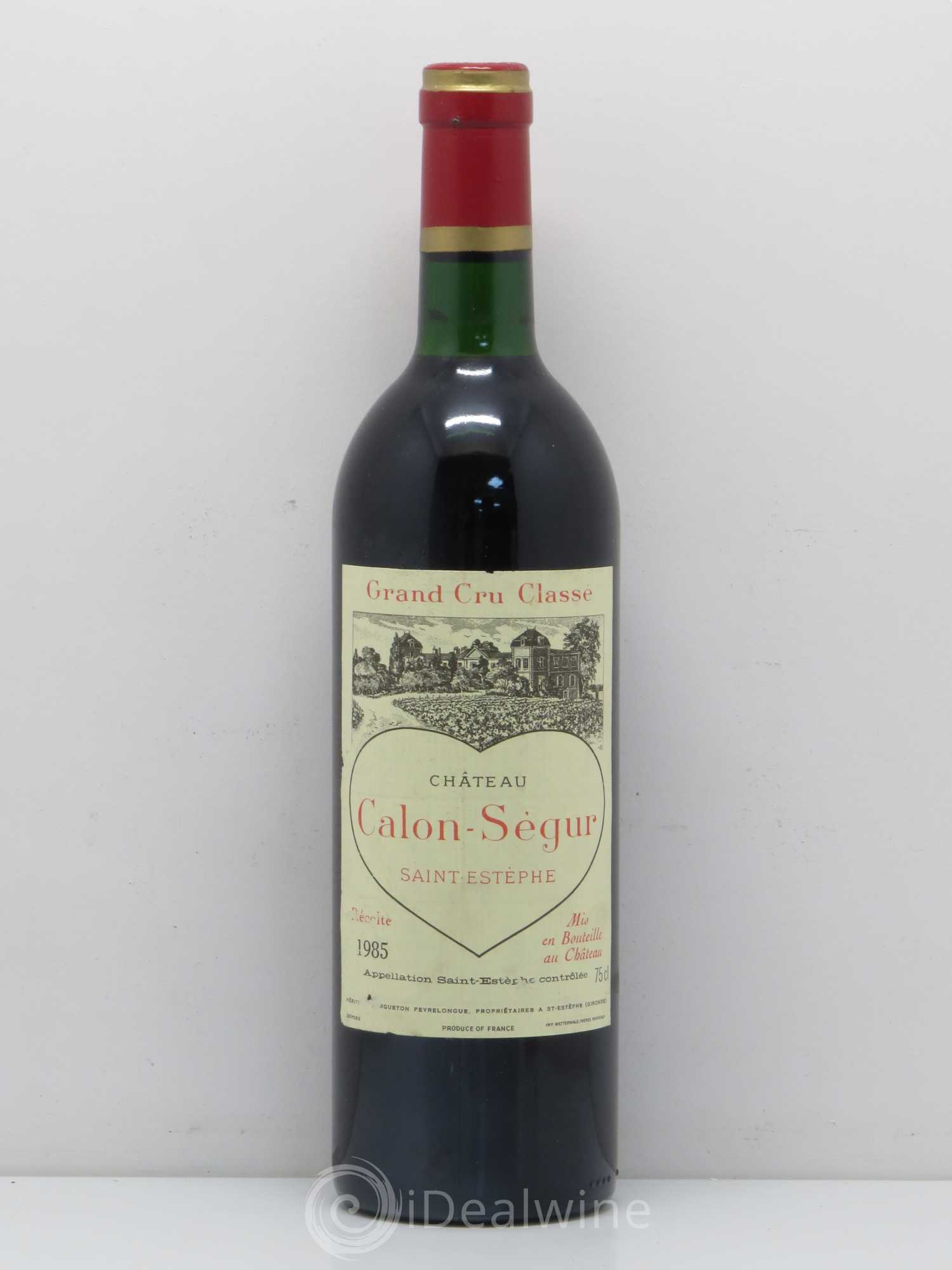 Château Calon Ségur 3ème Grand Cru Classé 1985 - Lot de 1 bouteille - 0