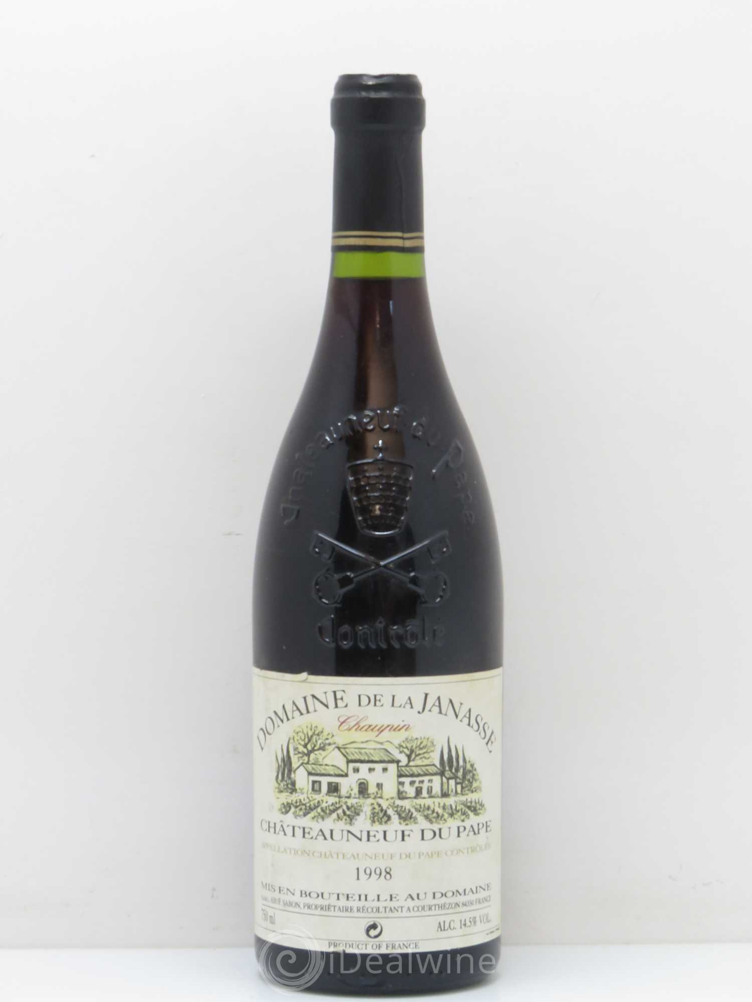Châteauneuf-du-Pape Cuvée Chaupin La Janasse (Domaine de) 1998 - Lot de 1 bouteille - 0