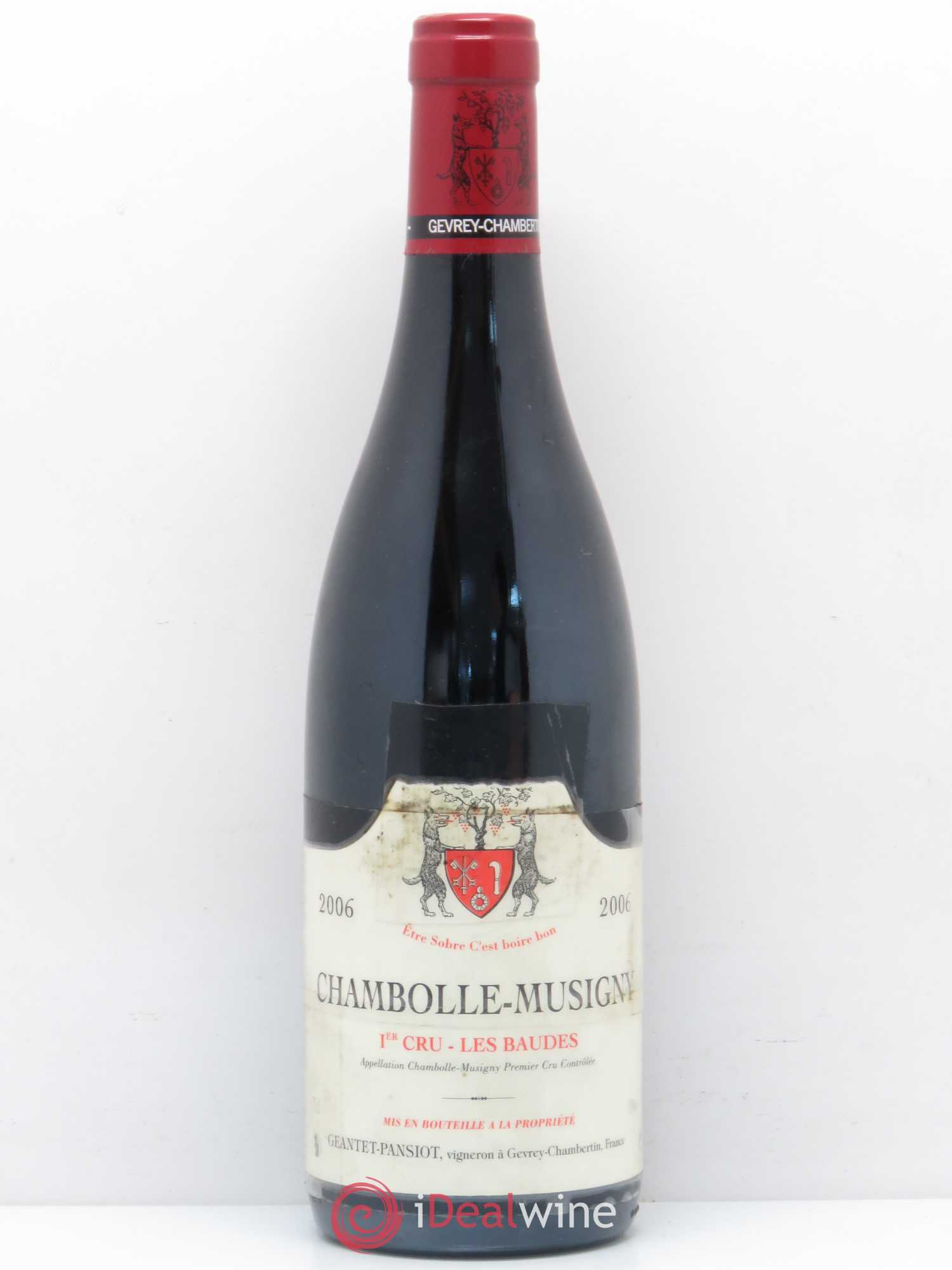 Chambolle-Musigny 1er Cru Les Baudes Geantet-Pansiot 2006 - Lot de 1 bouteille - 0