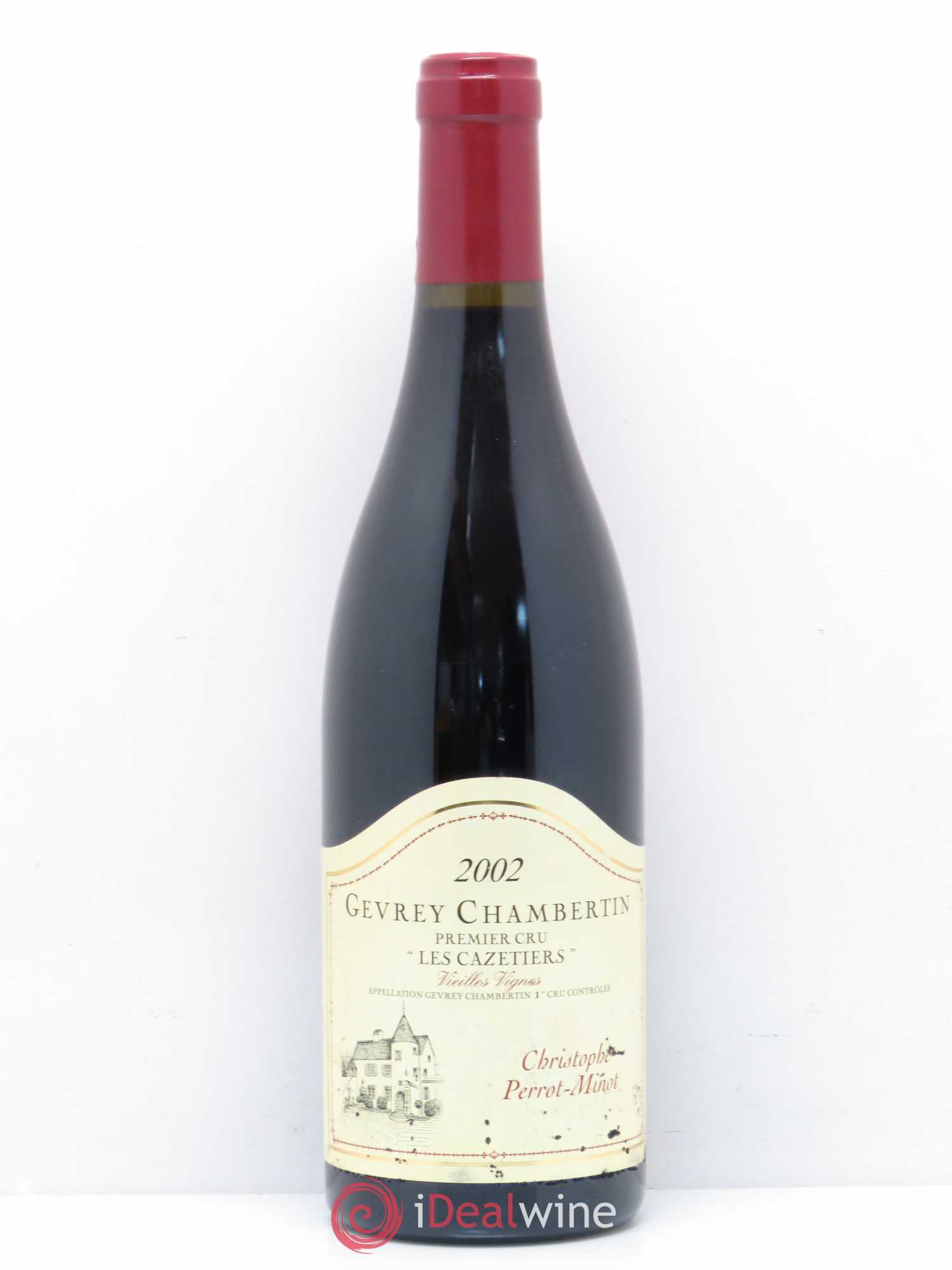 Gevrey-Chambertin 1er Cru Les Cazetiers vieilles vignes Perrot Minot 2002 - Posten von 1 Flasche - 0