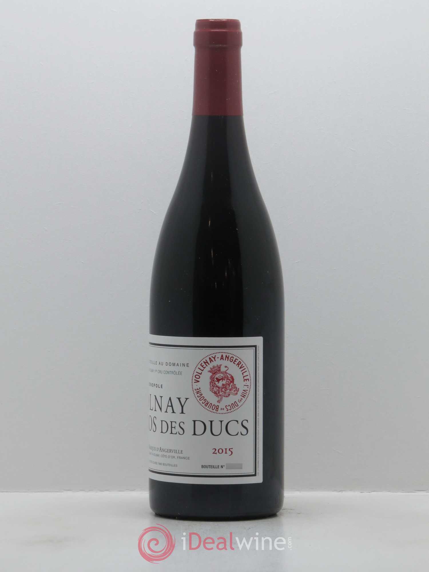 Volnay 1er Cru Clos des Ducs Marquis d'Angerville (Domaine) 2015 - Lot de 1 bouteille - 2