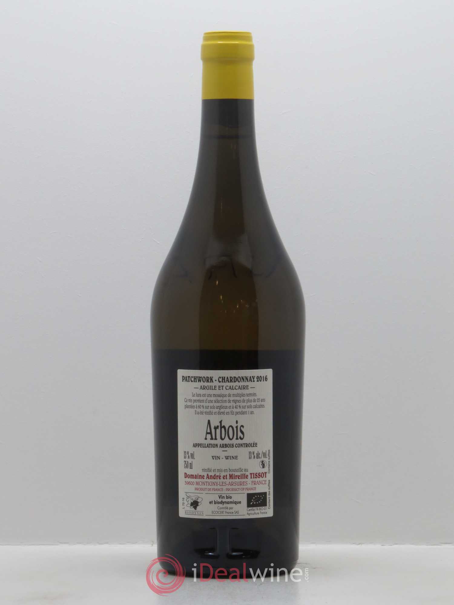 Arbois Patchwork Bénédicte et Stéphane Tissot 2016 - Lot de 1 bouteille - 1