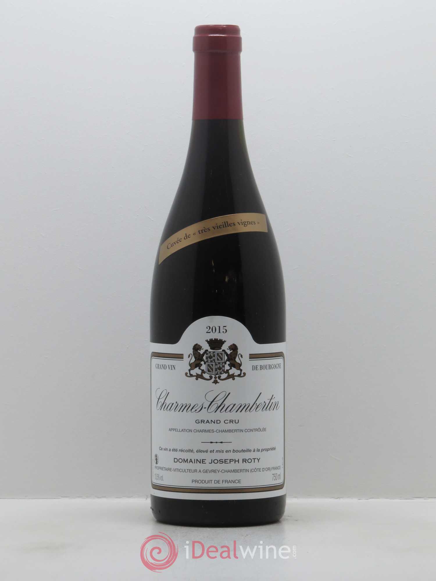 Charmes-Chambertin Grand Cru Très vieilles vignes Joseph Roty (Domaine) 2015 - Lot de 1 bouteille - 0