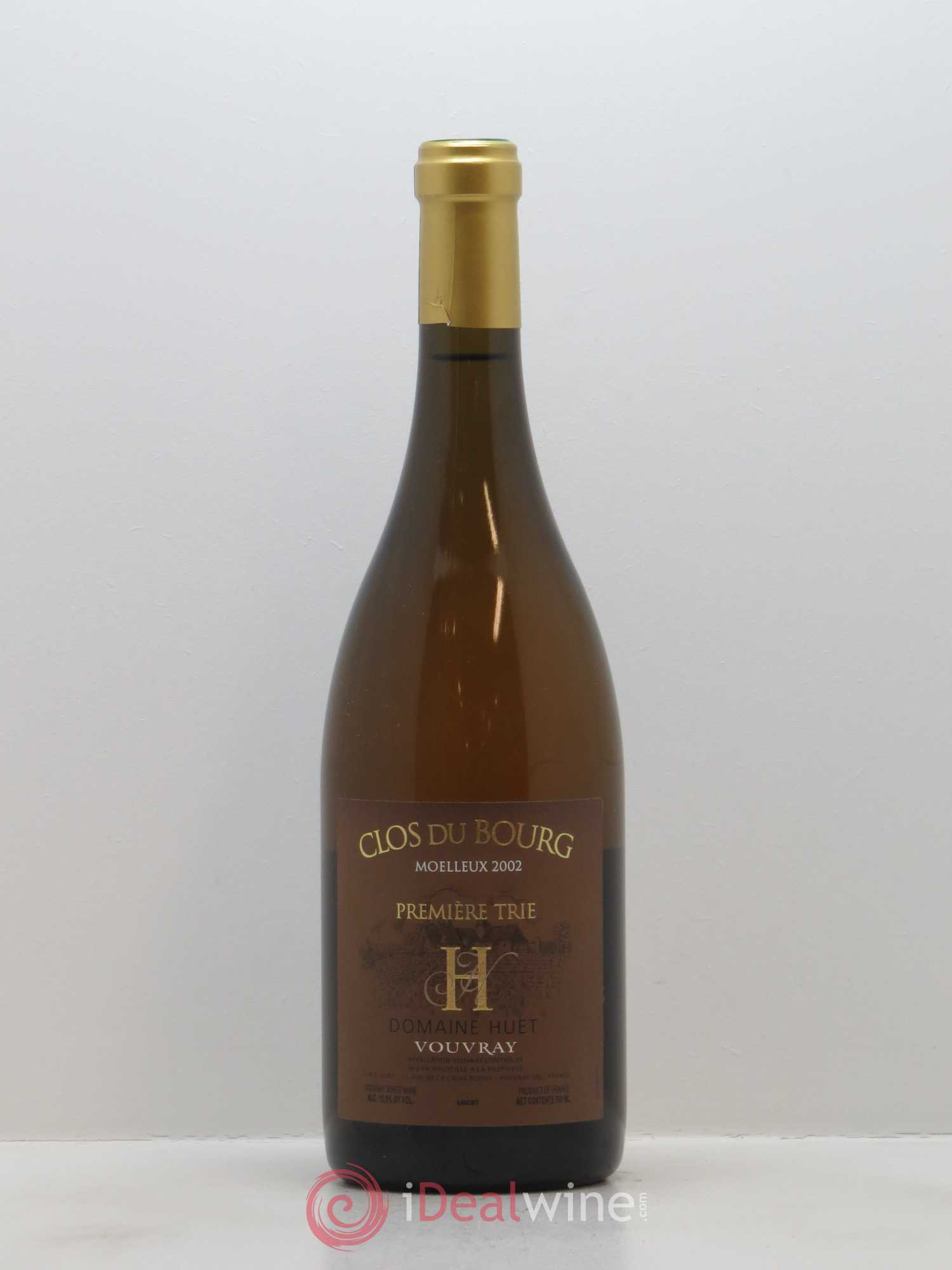 Vouvray Clos du Bourg Moelleux 1ère trie Domaine Huet 2002 - Lotto di 1 bottiglia - 0