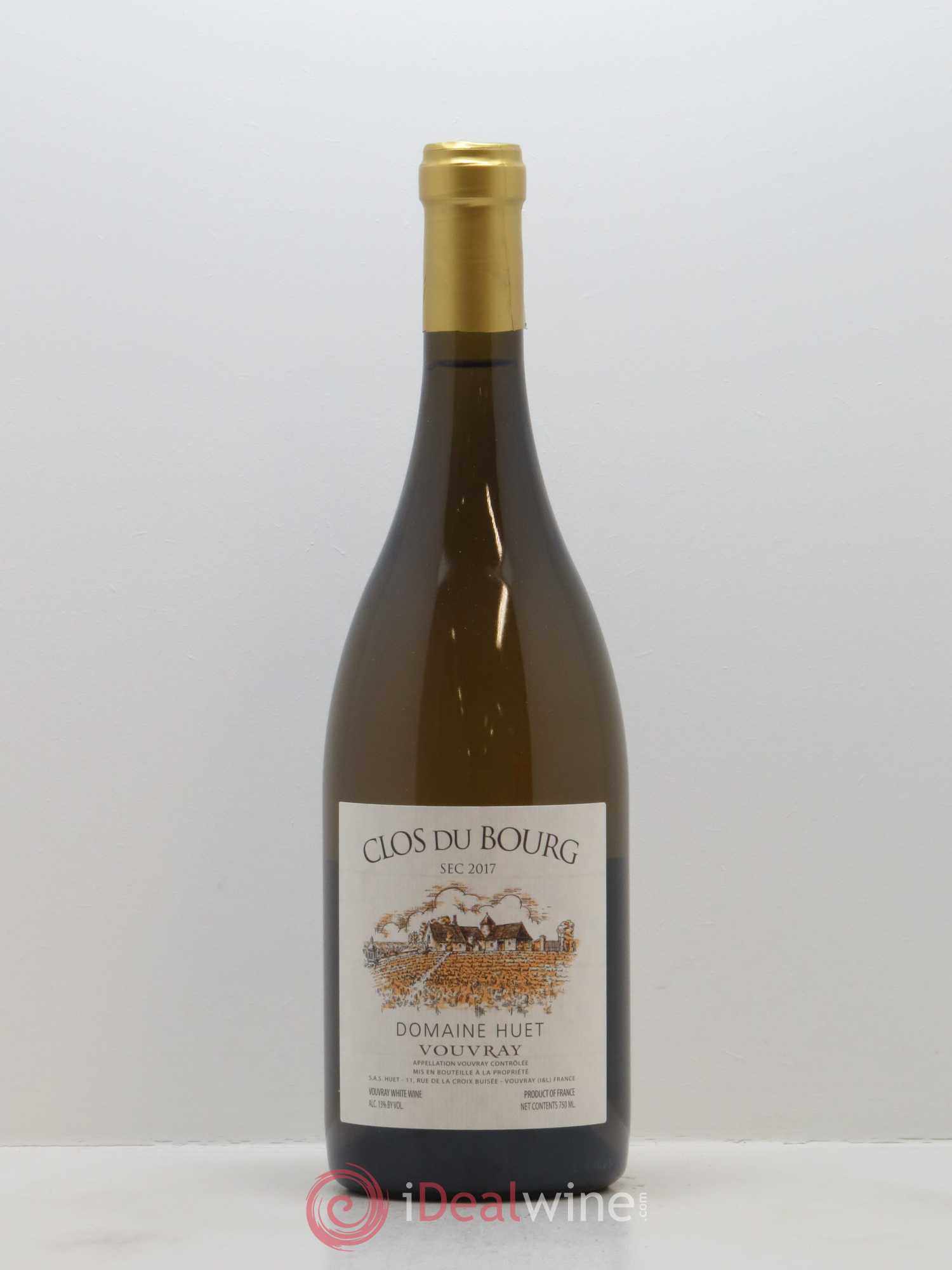 Vouvray Clos du Bourg Sec Domaine Huet 2017 - Lot de 1 bouteille - 0