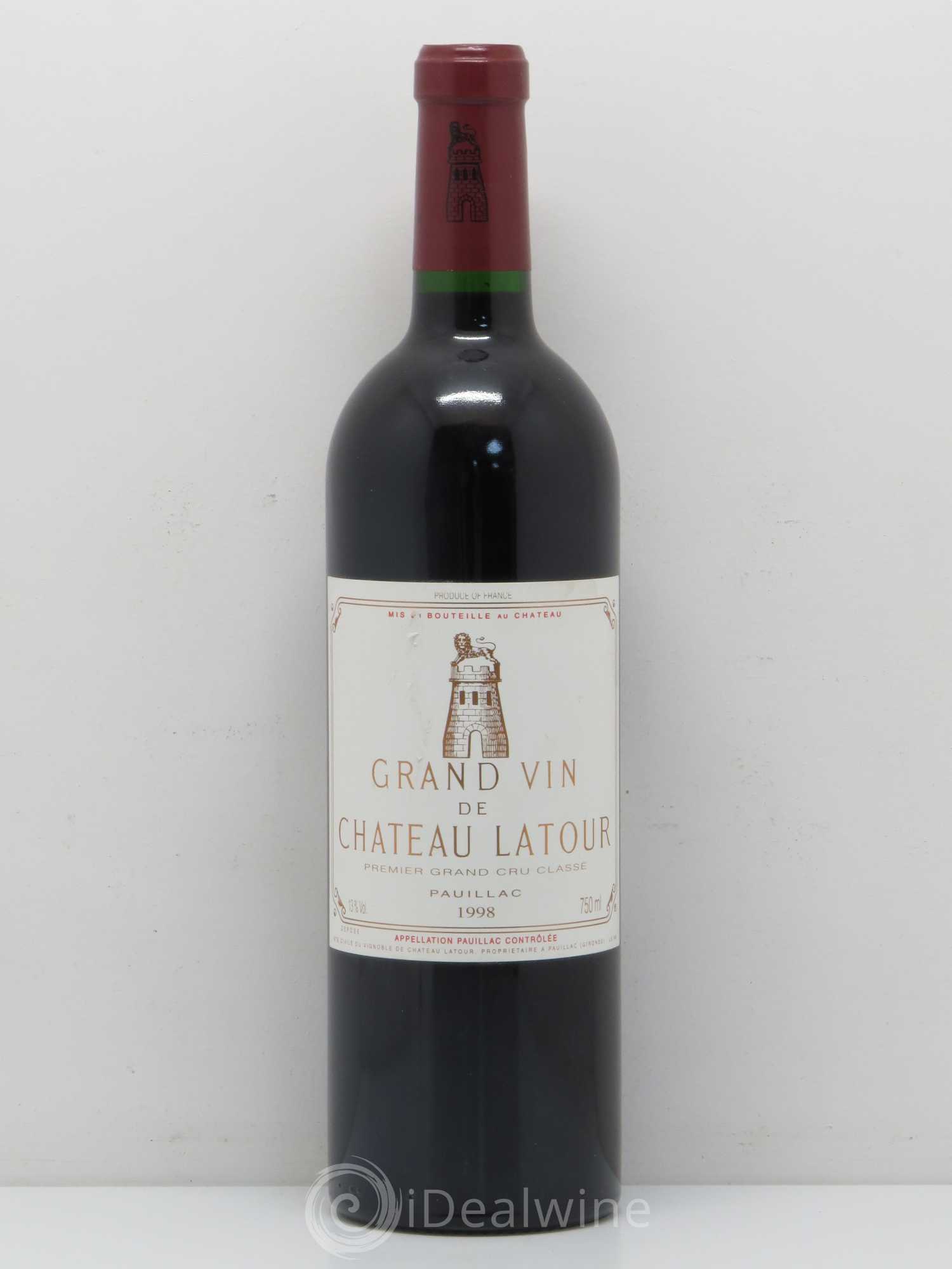 Château Latour 1er Grand Cru Classé 1998 - Lot de 1 bouteille - 0