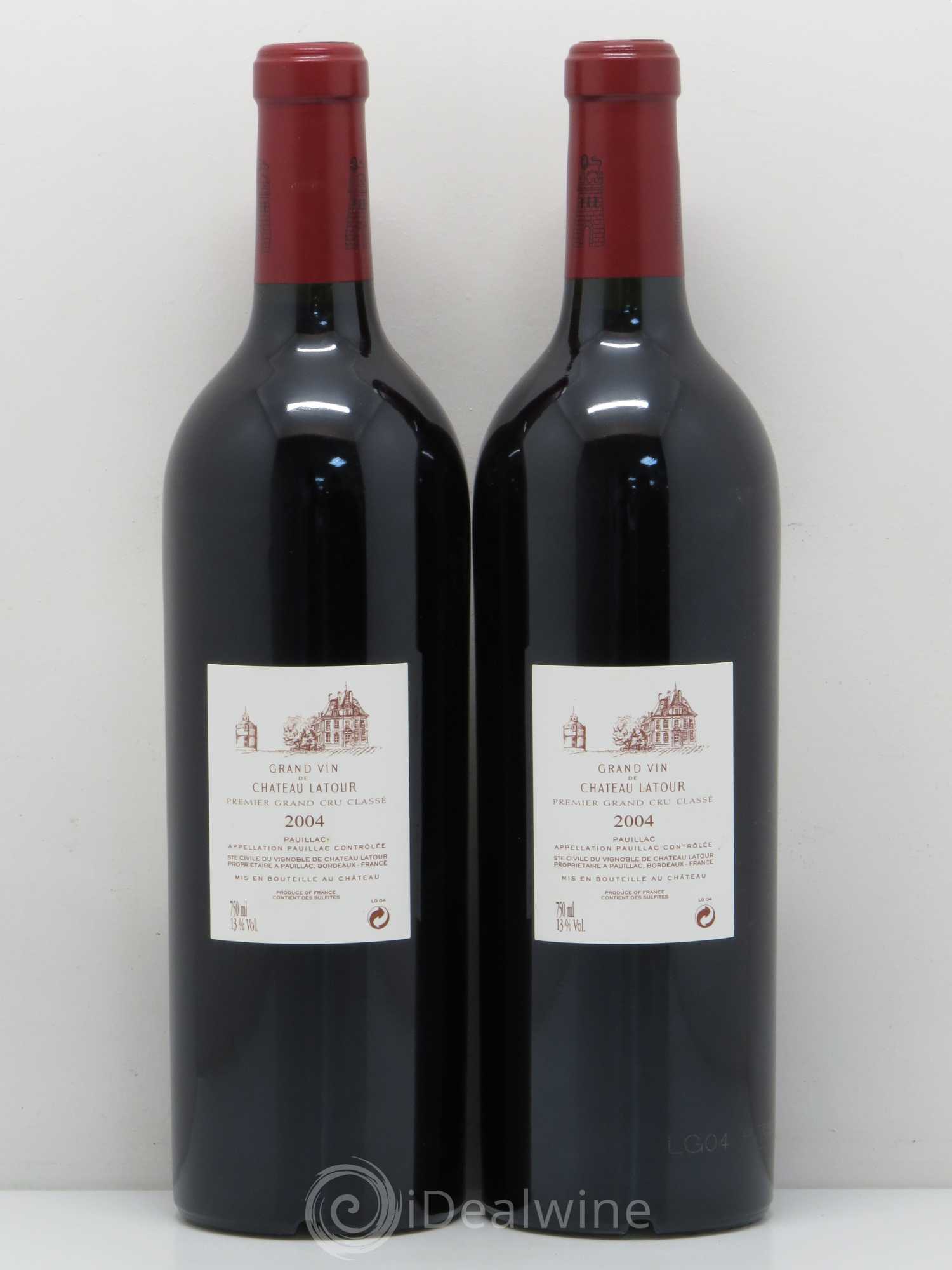 Château Latour 1er Grand Cru Classé 2004 - Lot de 2 bouteilles - 1