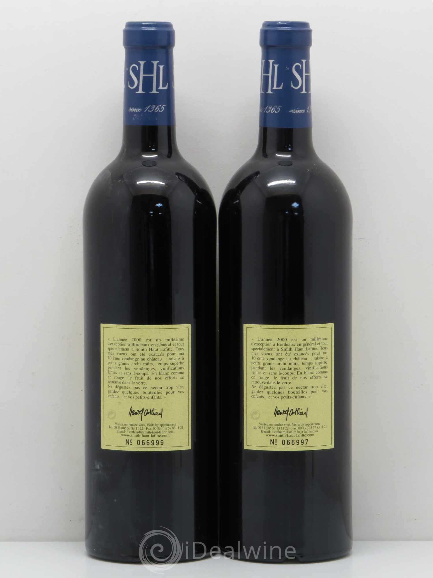 Château Smith Haut Lafitte Cru Classé de Graves 2000 - Lot de 2 bouteilles - 1