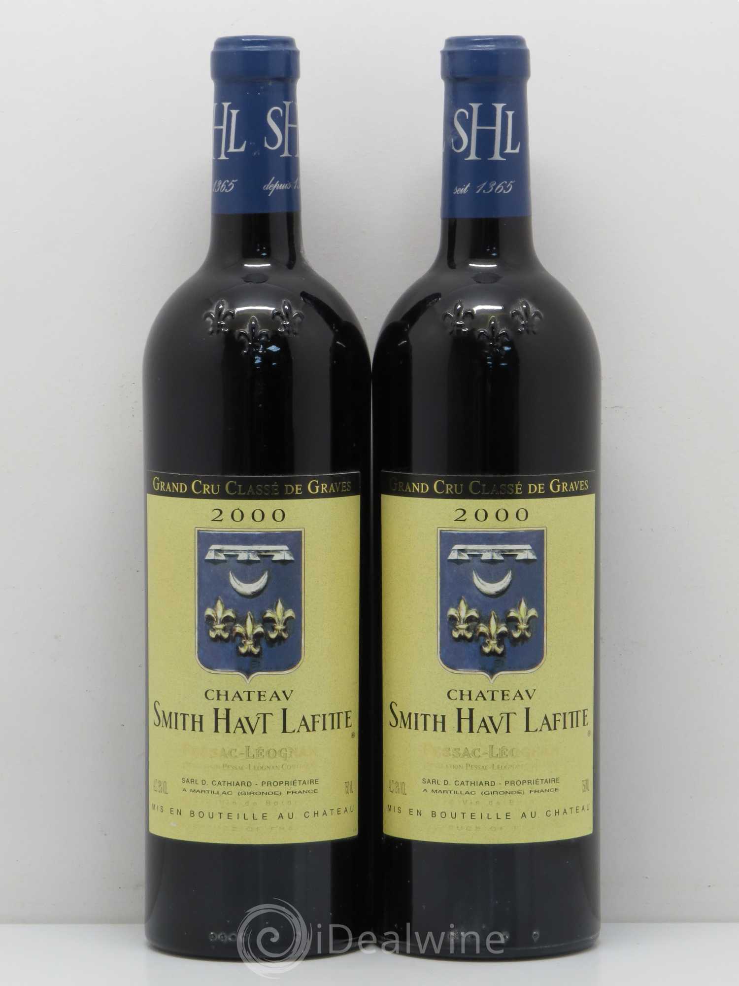 Château Smith Haut Lafitte Cru Classé de Graves 2000 - Lot de 2 bouteilles - 0