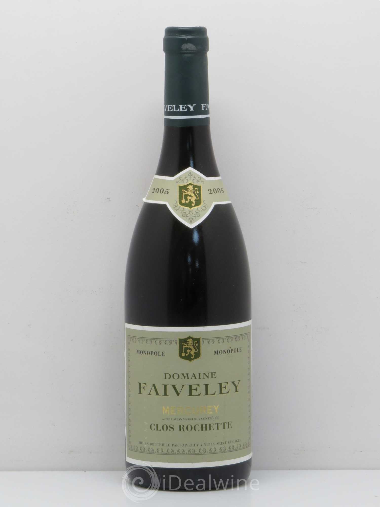 Mercurey Clos Rochette Faiveley 2005 - Lot de 1 bouteille - 0