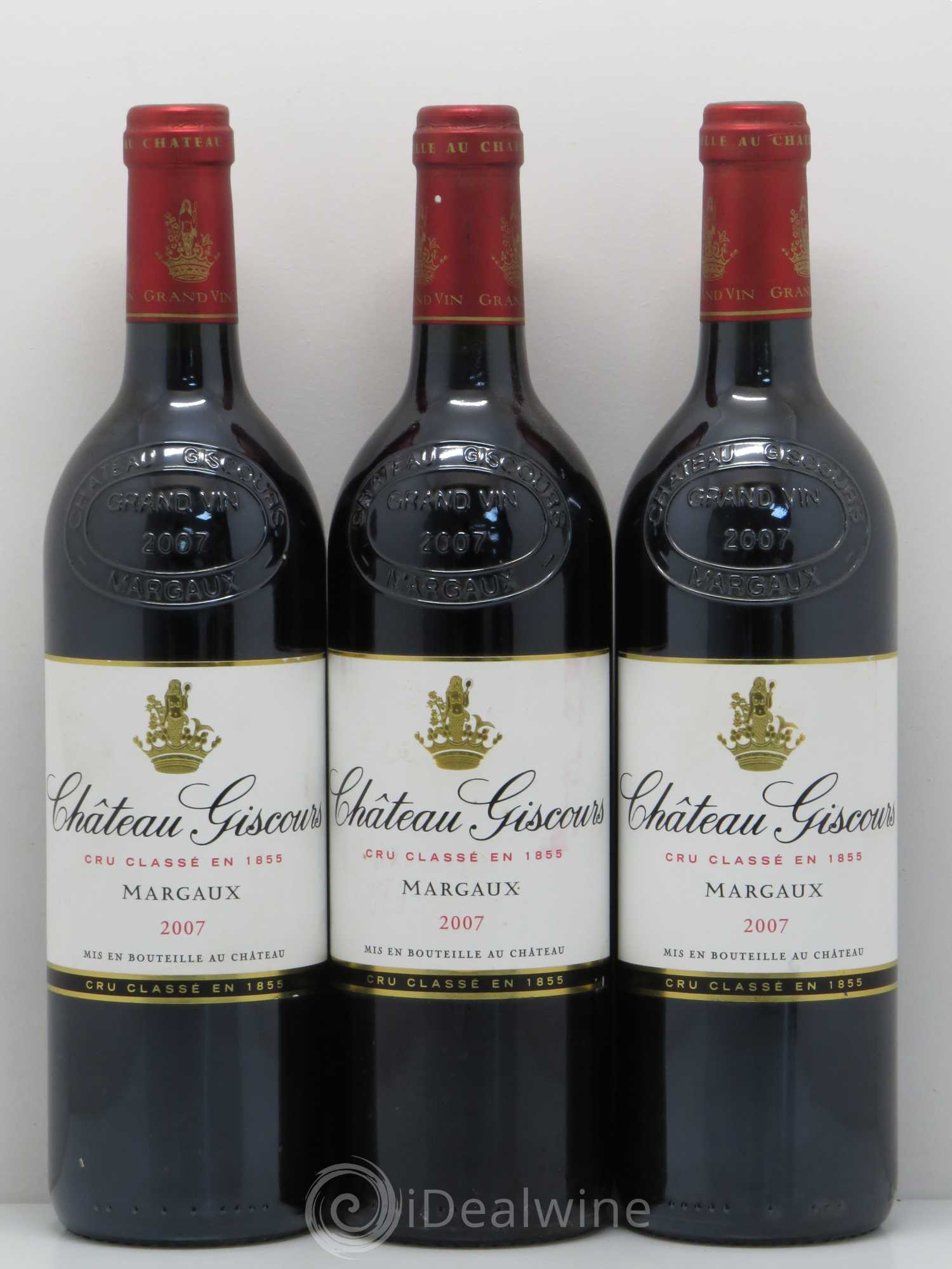Château Giscours 3ème Grand Cru Classé 2007 - Lot de 3 bouteilles - 0