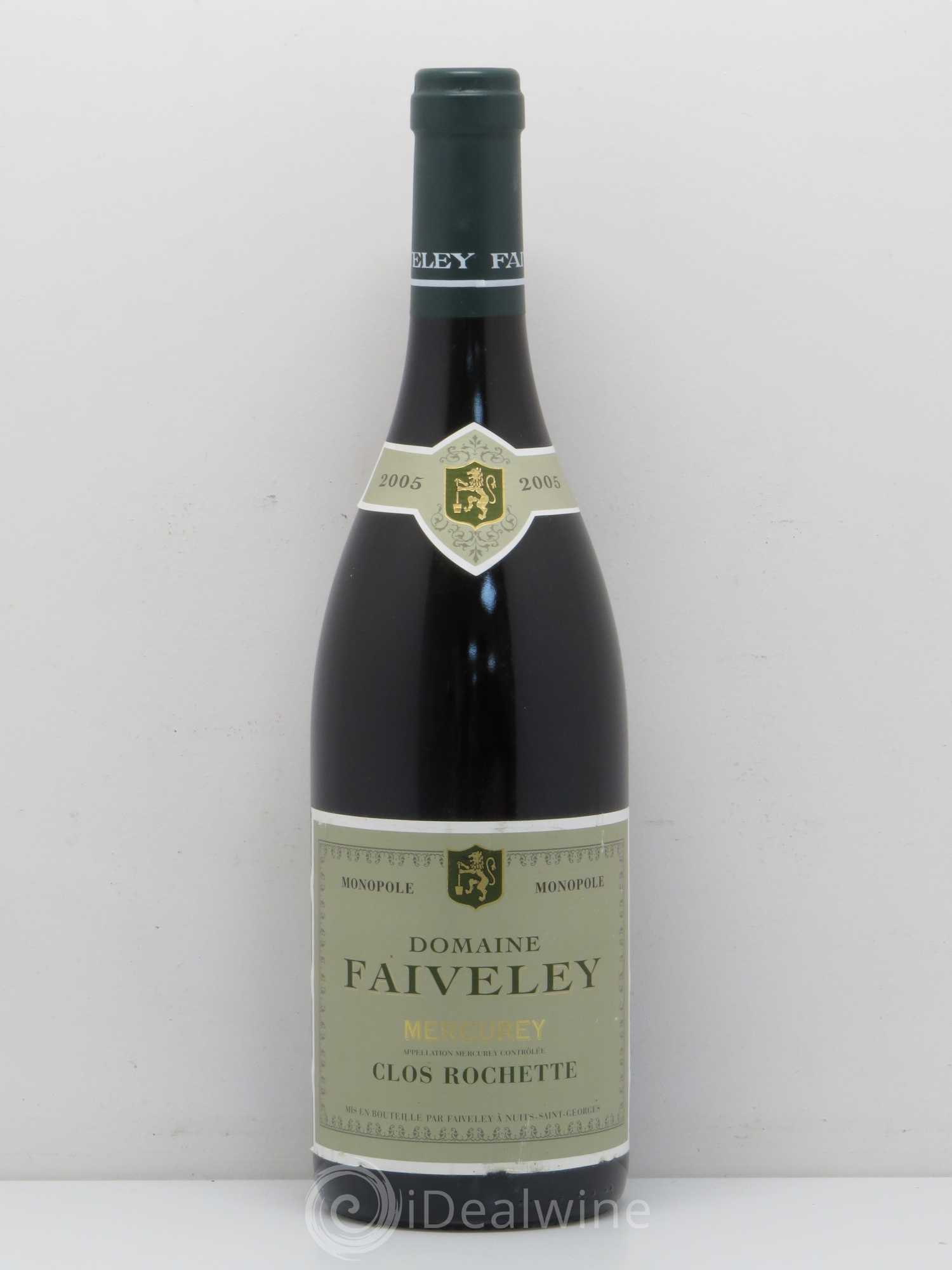 Mercurey Clos Rochette Faiveley 2005 - Lot de 1 bouteille - 0