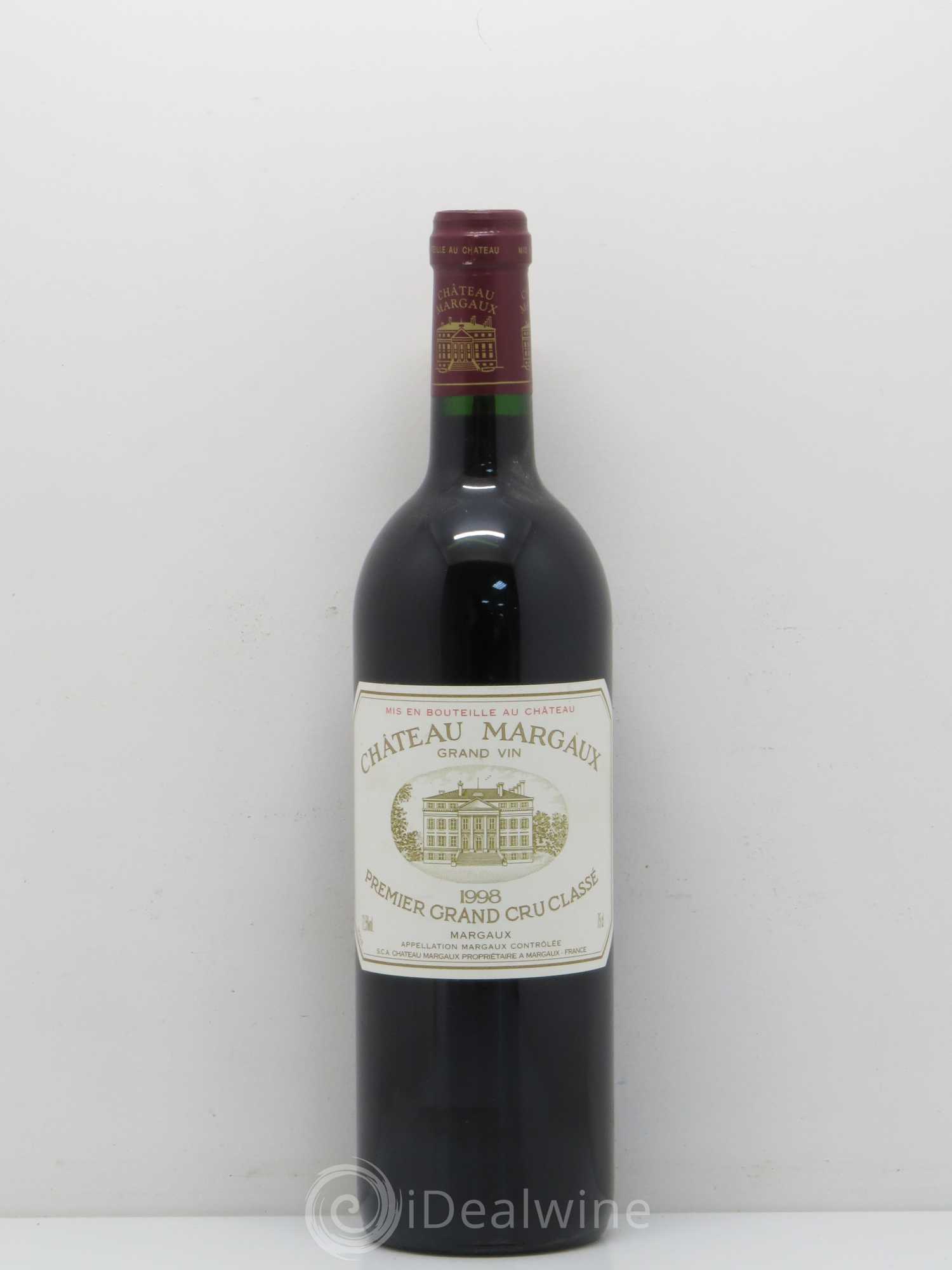 Château Margaux 1er Grand Cru Classé 1998 - Lot de 1 bouteille - 0