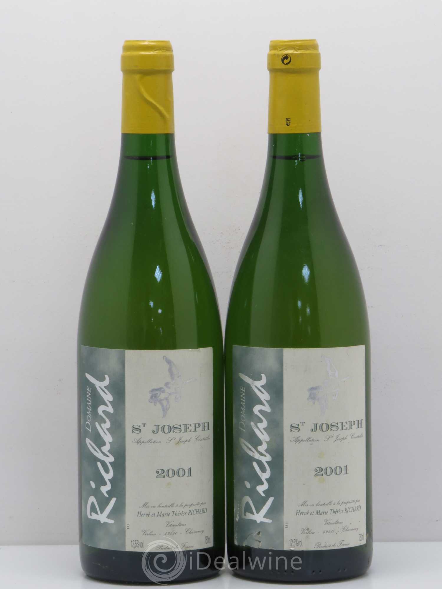 Saint-Joseph Hervé et M.T Richard 2001 - Posten von 2 Flaschen - 0