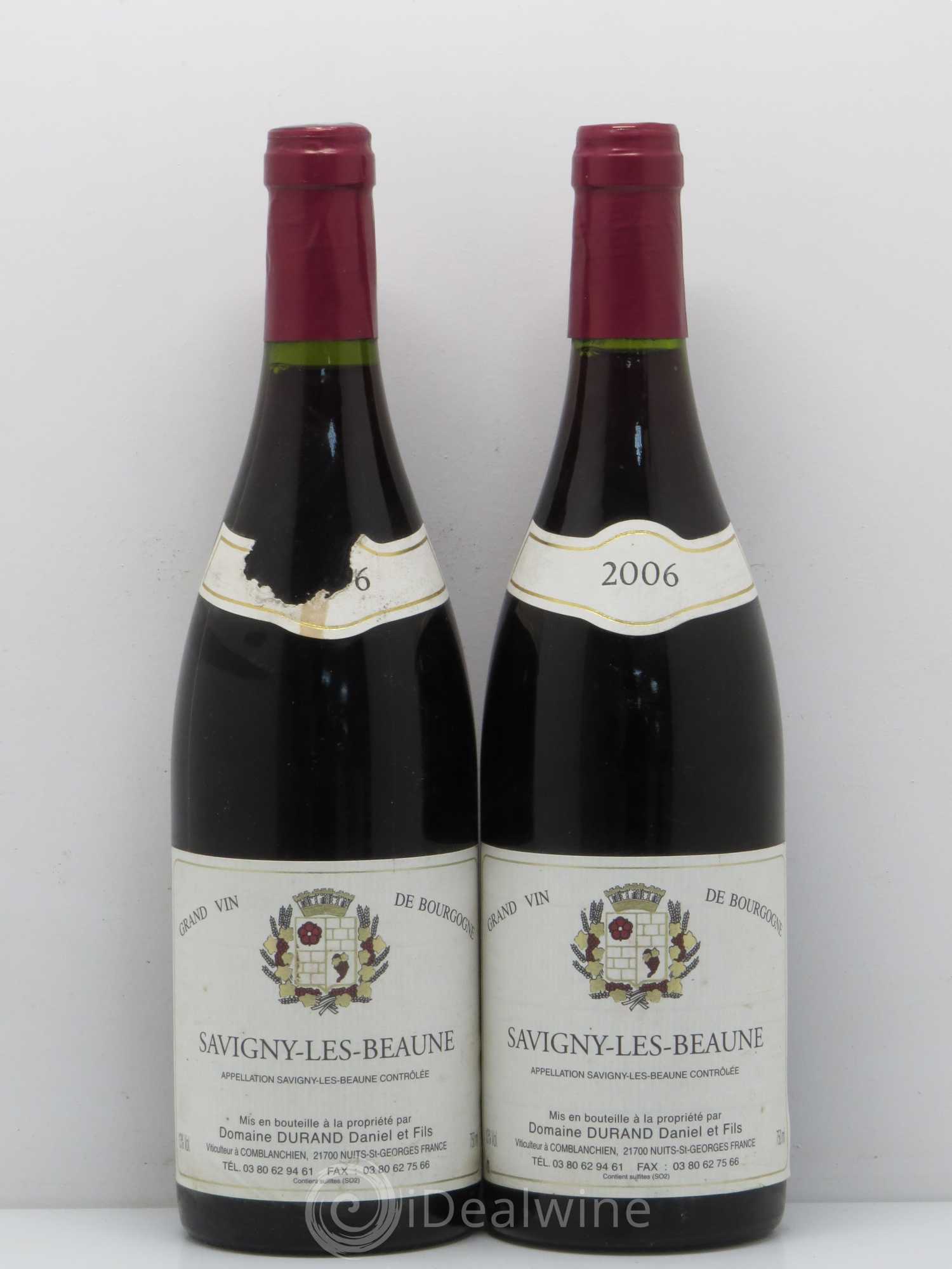 Savigny-lès-Beaune Durand 2006 - Lot de 2 bouteilles - 0