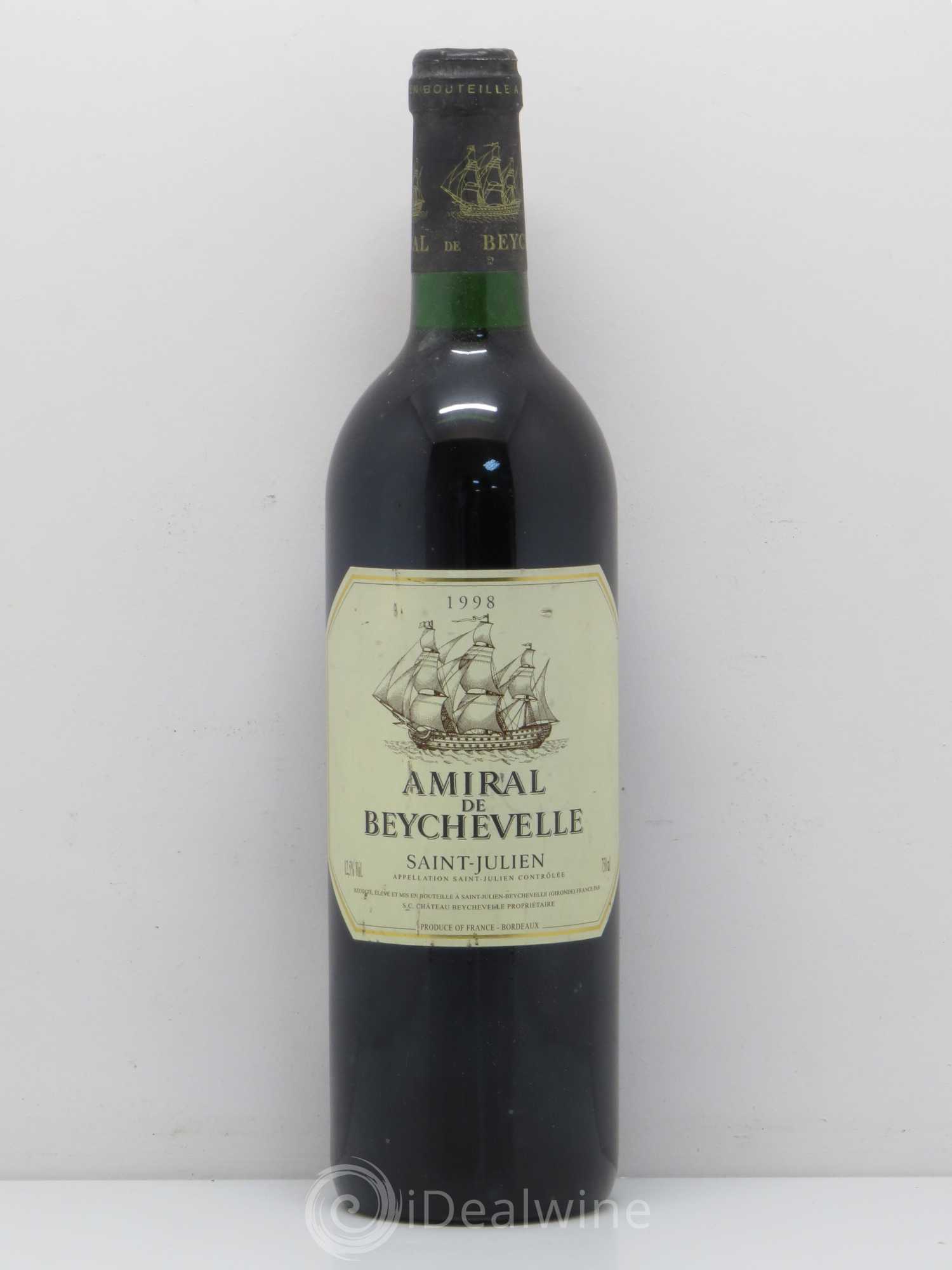 Amiral de Beychevelle Second Vin 1998 - Lot de 1 bouteille - 0