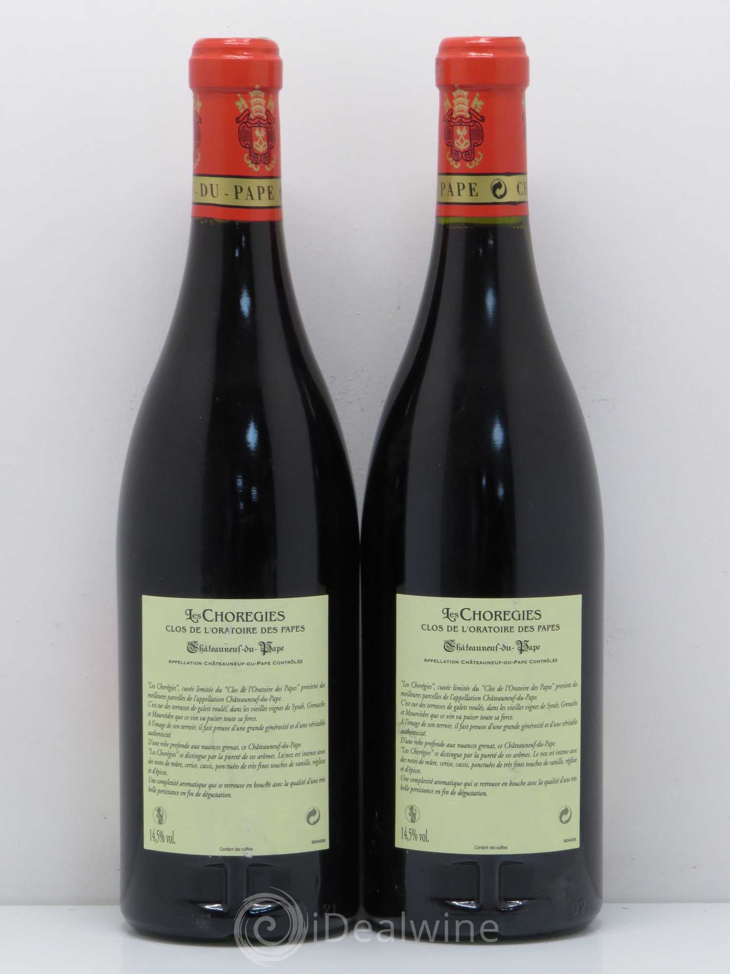 Châteauneuf-du-Pape Clos de l'Oratoire des Papes Les Choregies 2007 - Lot de 2 bouteilles - 1