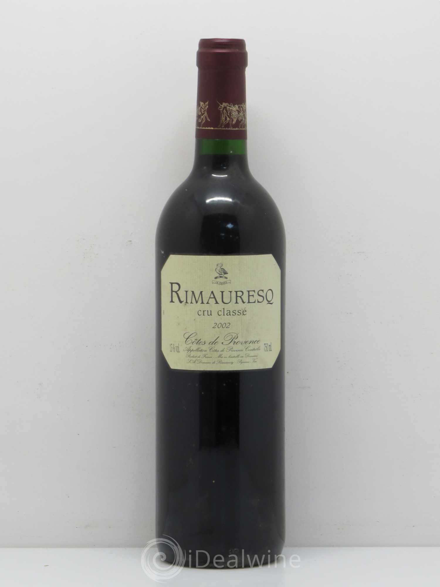 Côtes de Provence Rimauresq Cru Classé Classique de Rimauresq 2002 - Posten von 1 Flasche - 0