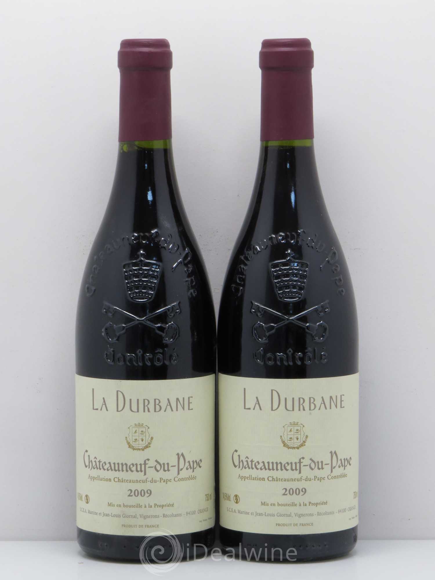 Châteauneuf-du-Pape La Durbanne Giornal 2009 - Posten von 2 Flaschen - 0