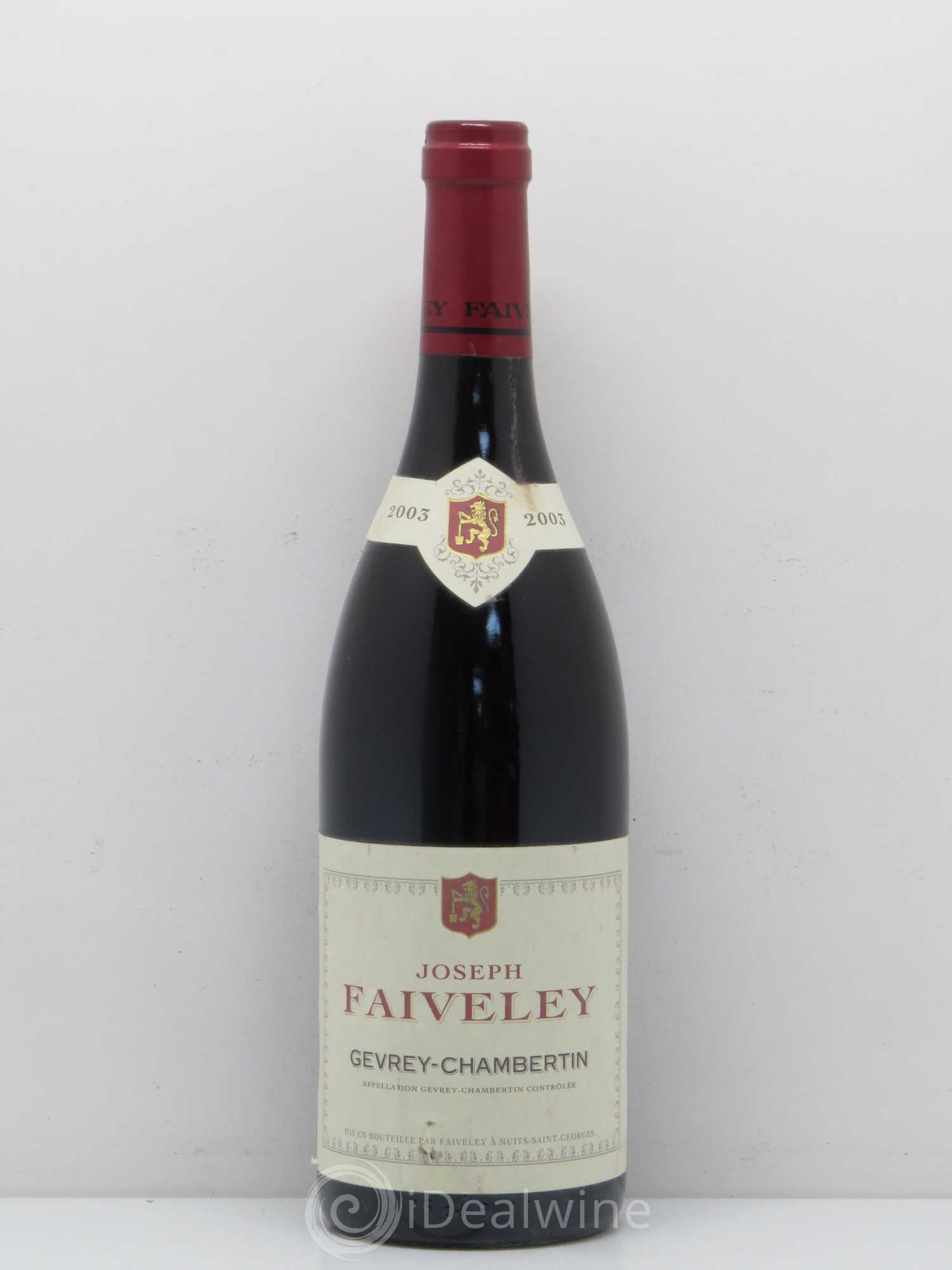 Gevrey-Chambertin Faiveley 2003 - Lot de 1 bouteille - 0