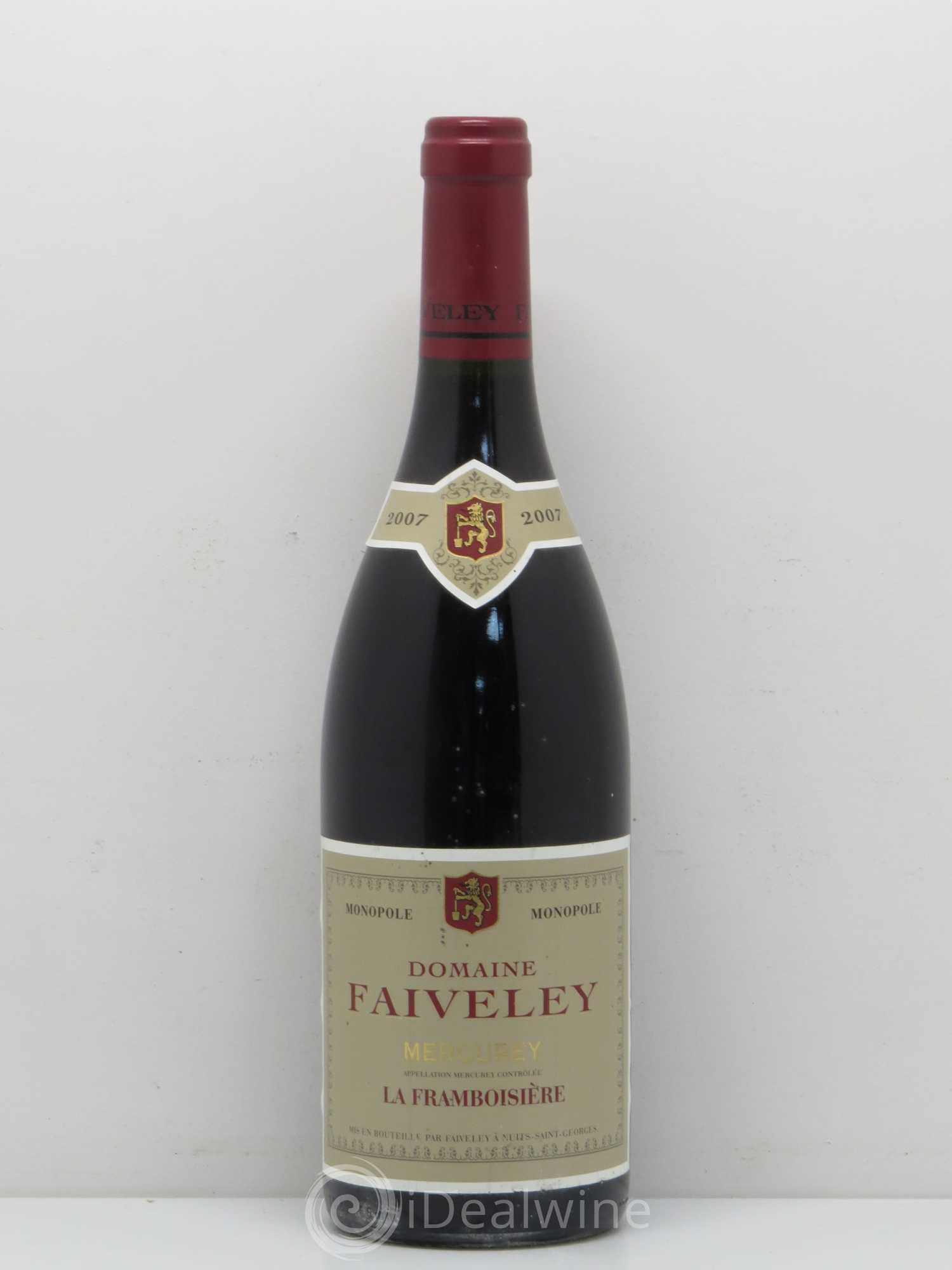 Mercurey La Framboisiere Faiveley 2007 - Posten von 1 Flasche - 0