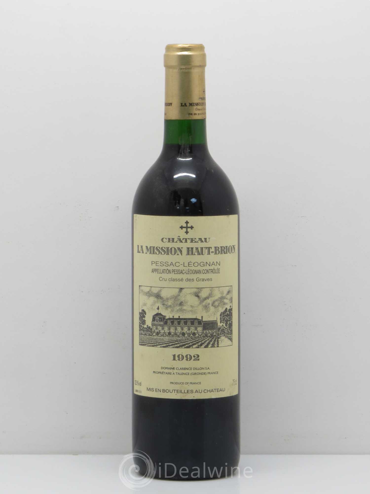 Château la Mission Haut-Brion Cru Classé de Graves 1992 - Lot de 1 bouteille - 0