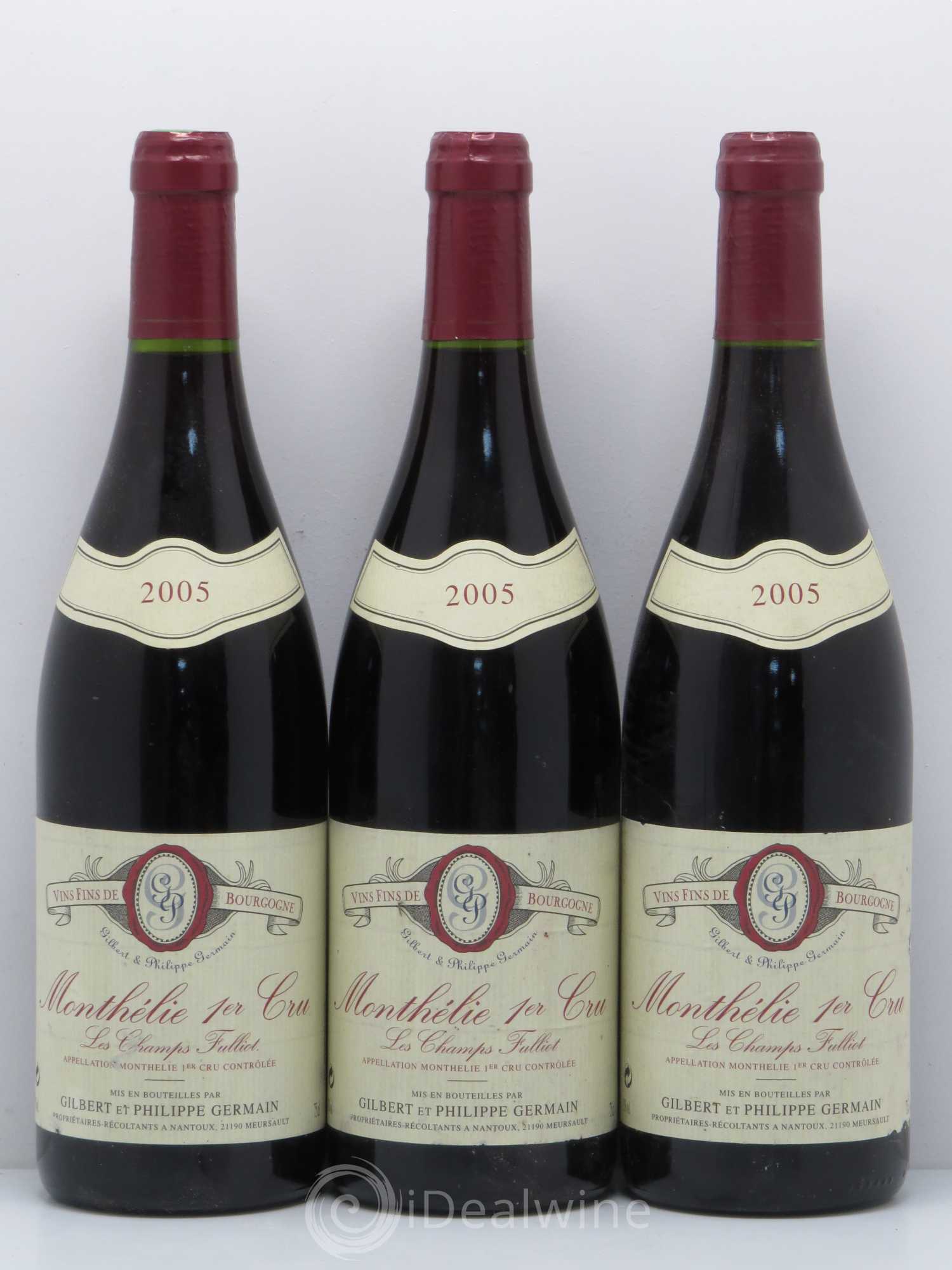 Monthélie 1er Cru Champs Fulliot Germain 2005 - Posten von 3 Flaschen - 0