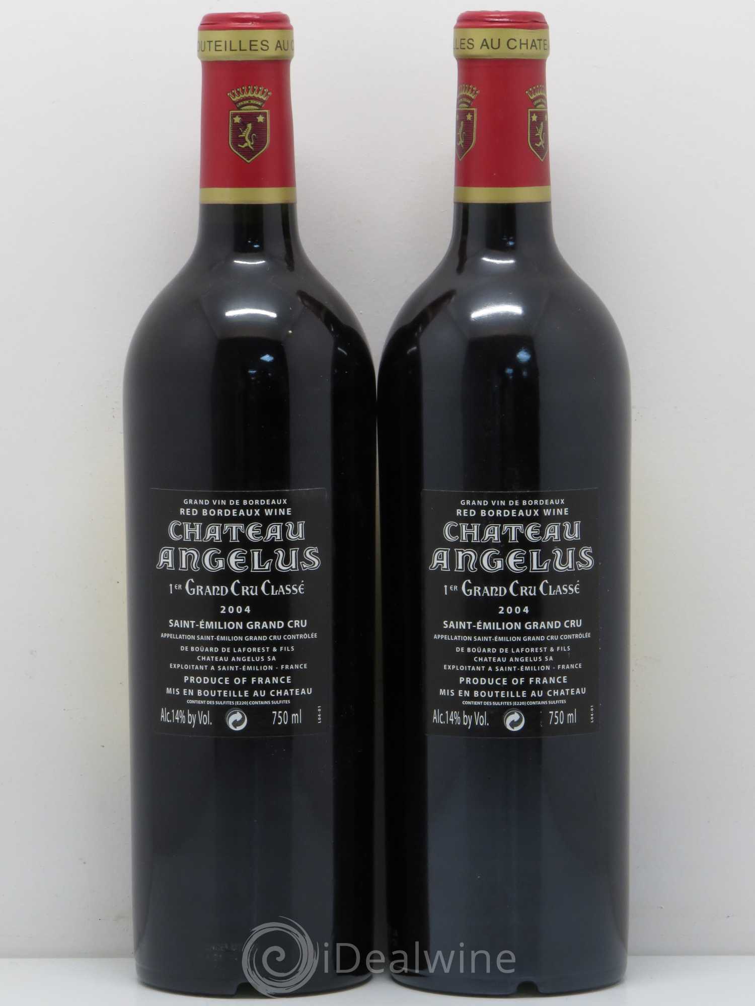Château Angélus 1er Grand Cru Classé A 2004 - Lot de 2 bouteilles - 1