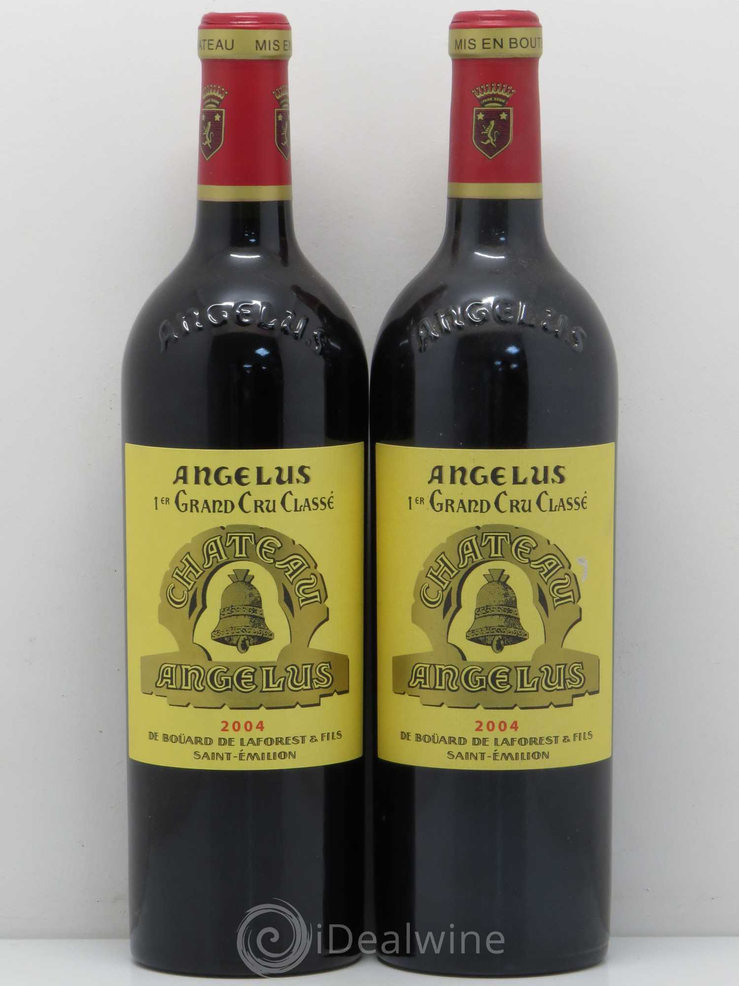 Château Angélus 1er Grand Cru Classé A 2004 - Lot de 2 bouteilles - 0