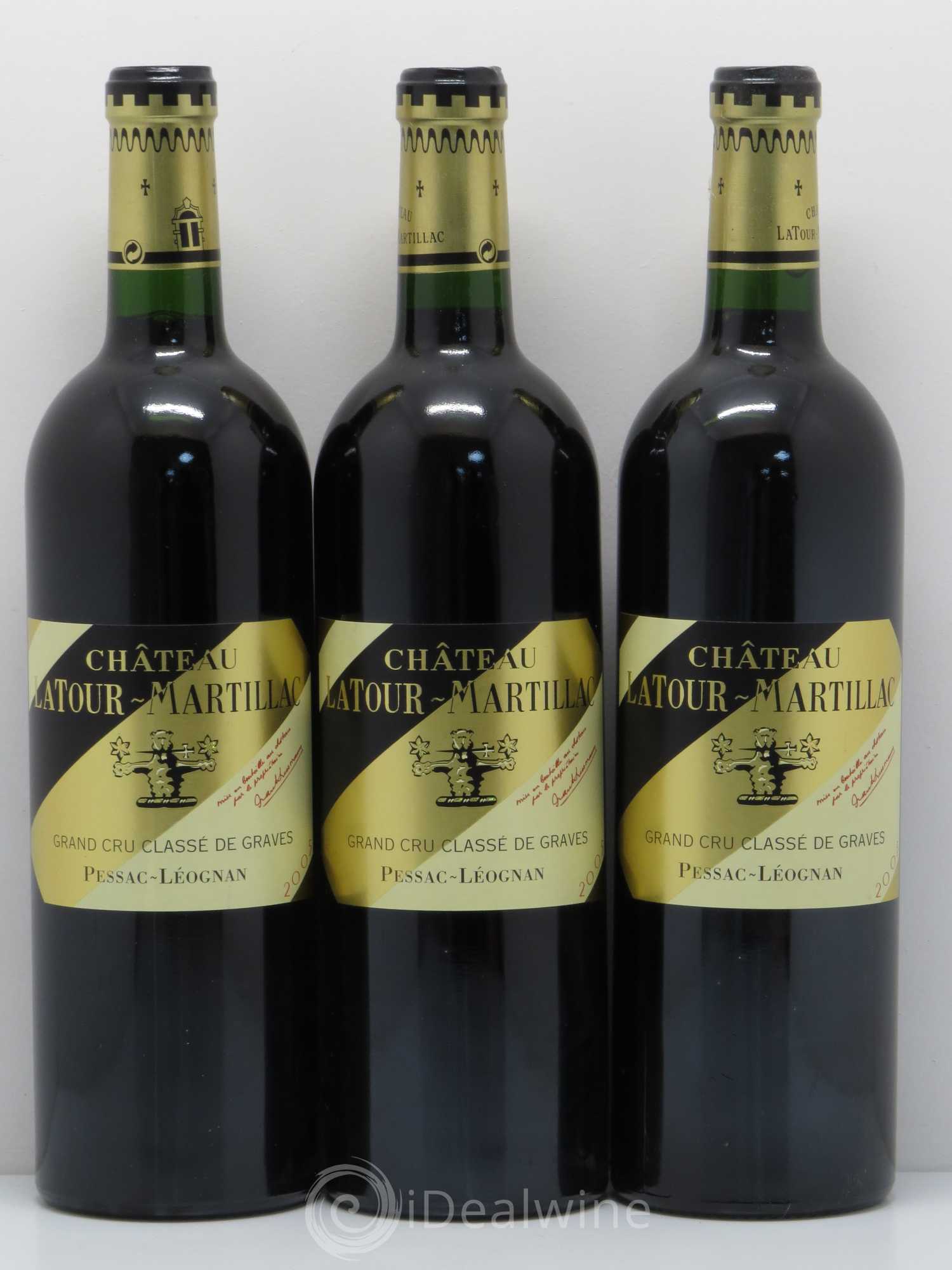 Château Latour-Martillac Cru Classé de Graves 2005 - Lot de 3 bouteilles - 0