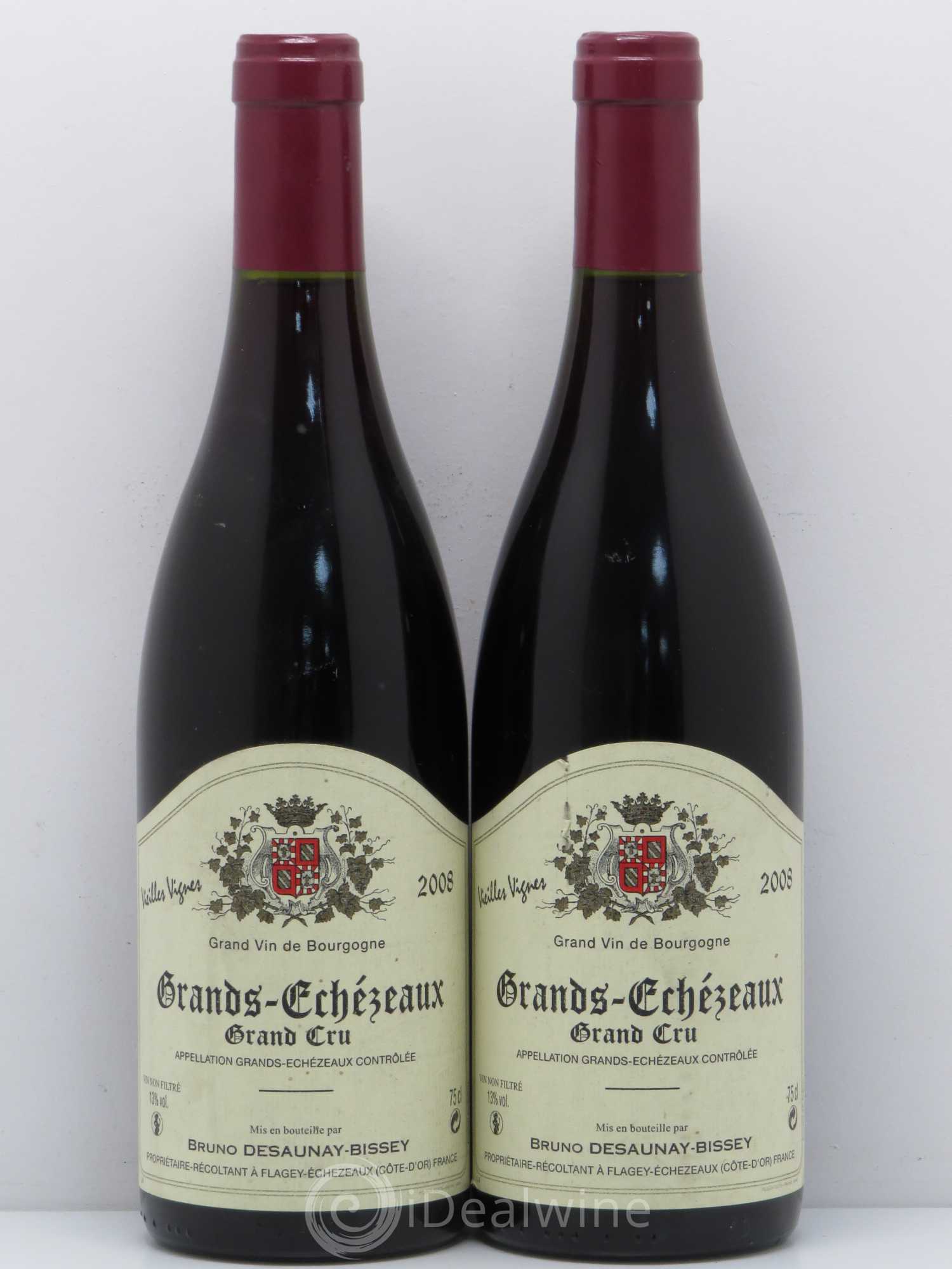 Grands-Echezeaux Grand Cru Vieilles Vignes Desaunay-Bissey 2008 - Posten von 2 Flaschen - 0