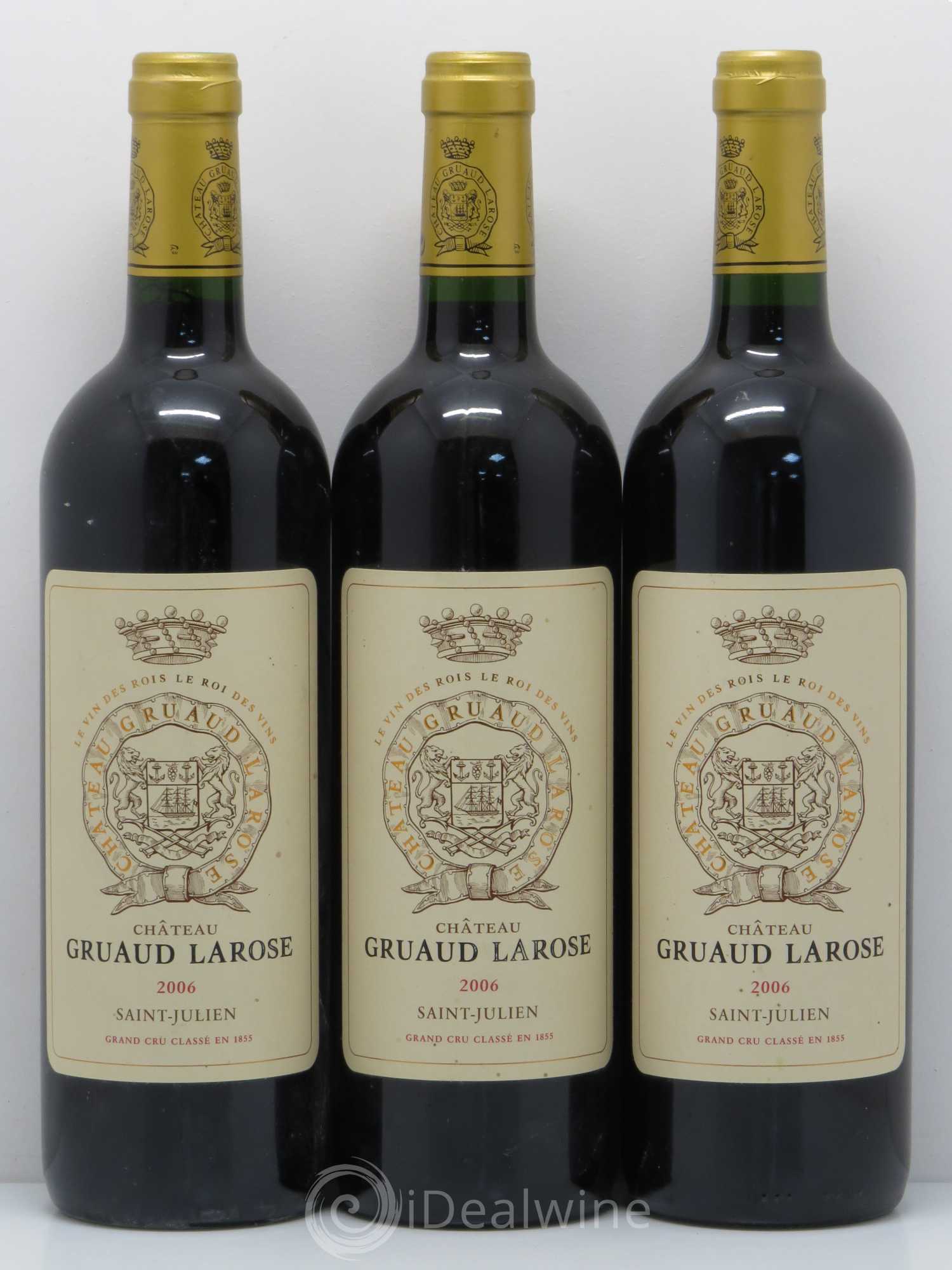 Château Gruaud Larose 2ème Grand Cru Classé 2006 - Lot de 3 bouteilles - 0