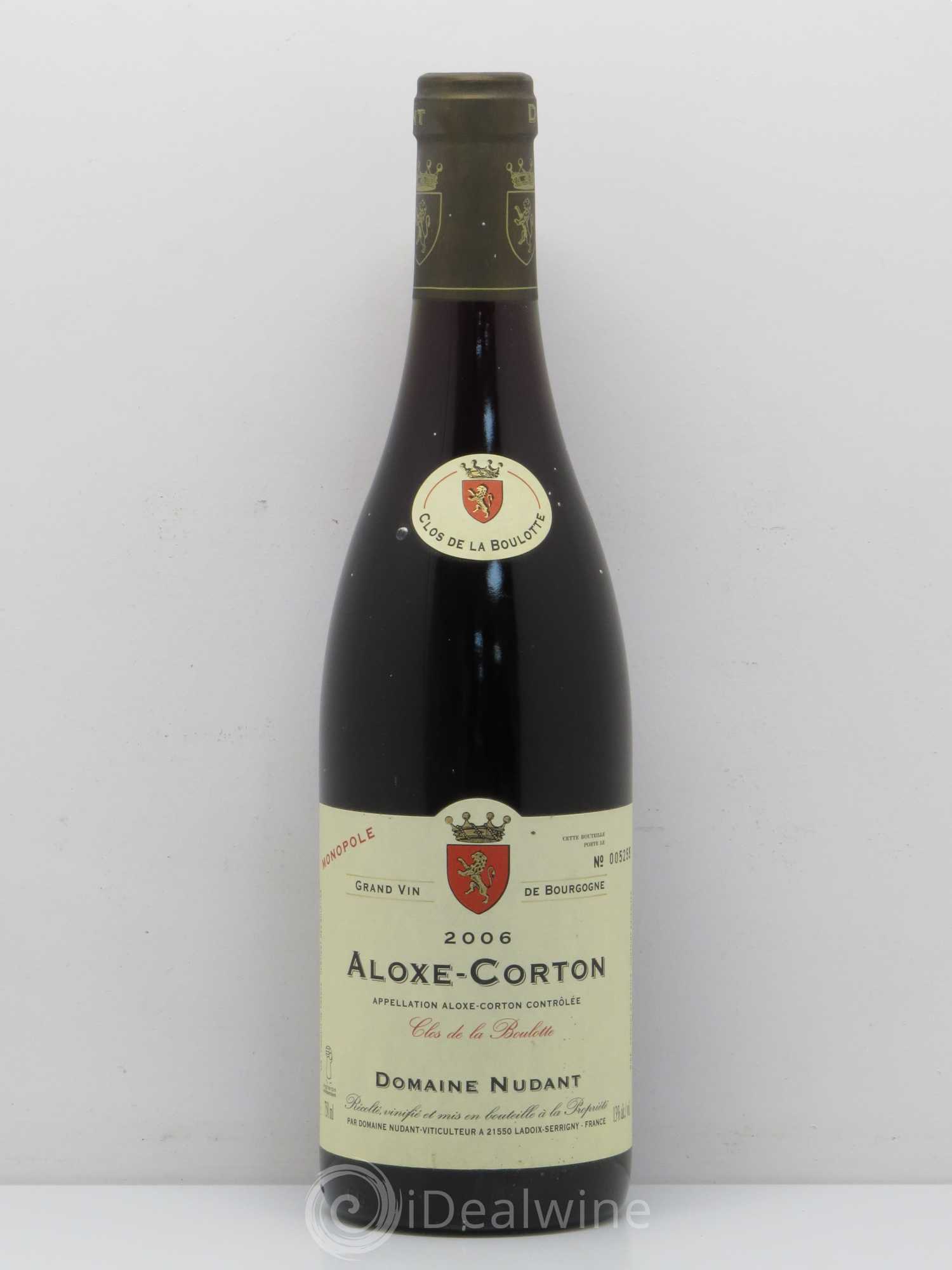Aloxe-Corton Clos De La Boulotte Nudant 2006 - Posten von 1 Flasche - 0