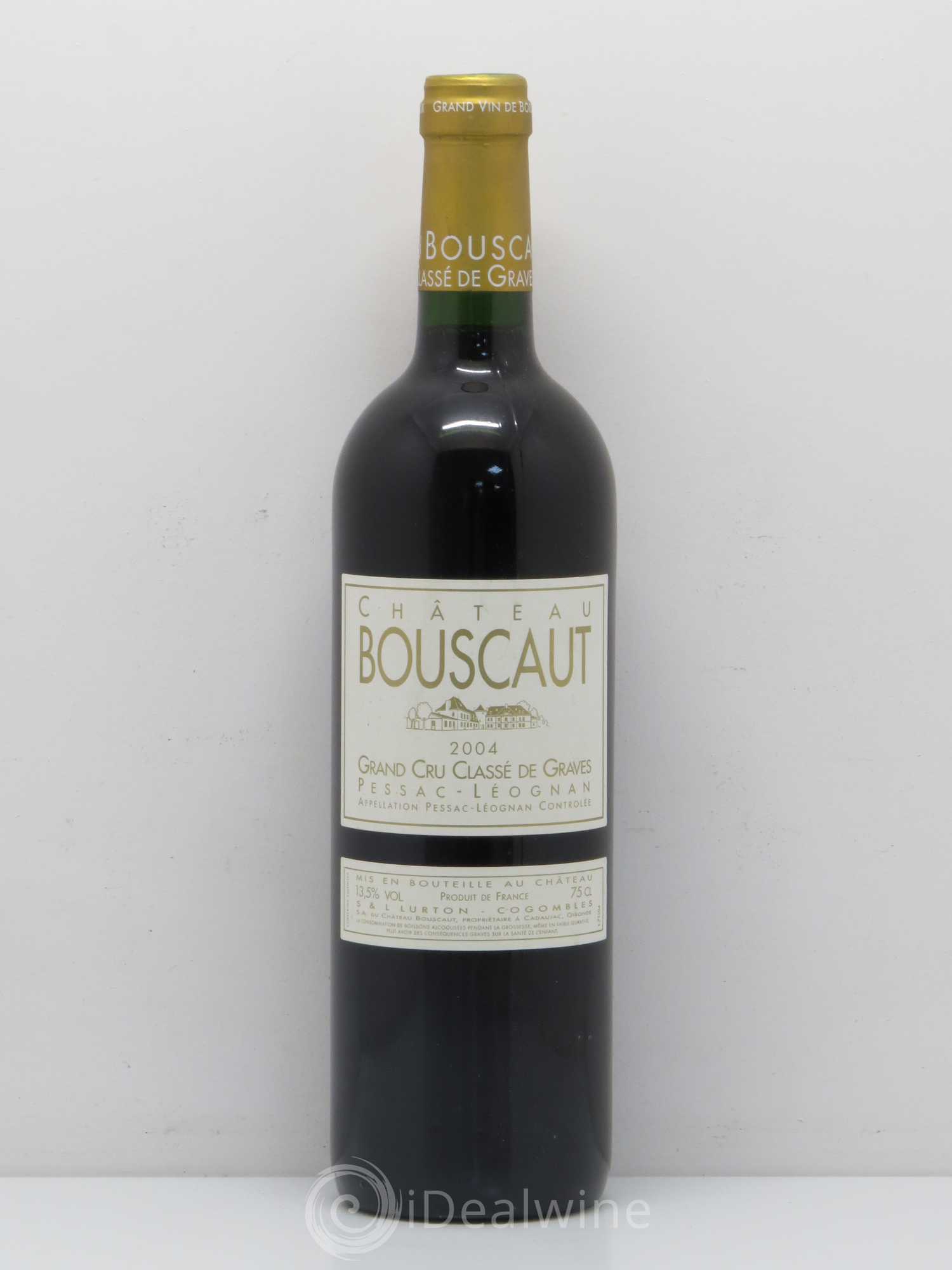 Château Bouscaut Cru Classé de Graves 2004 - Lot de 1 bouteille - 0