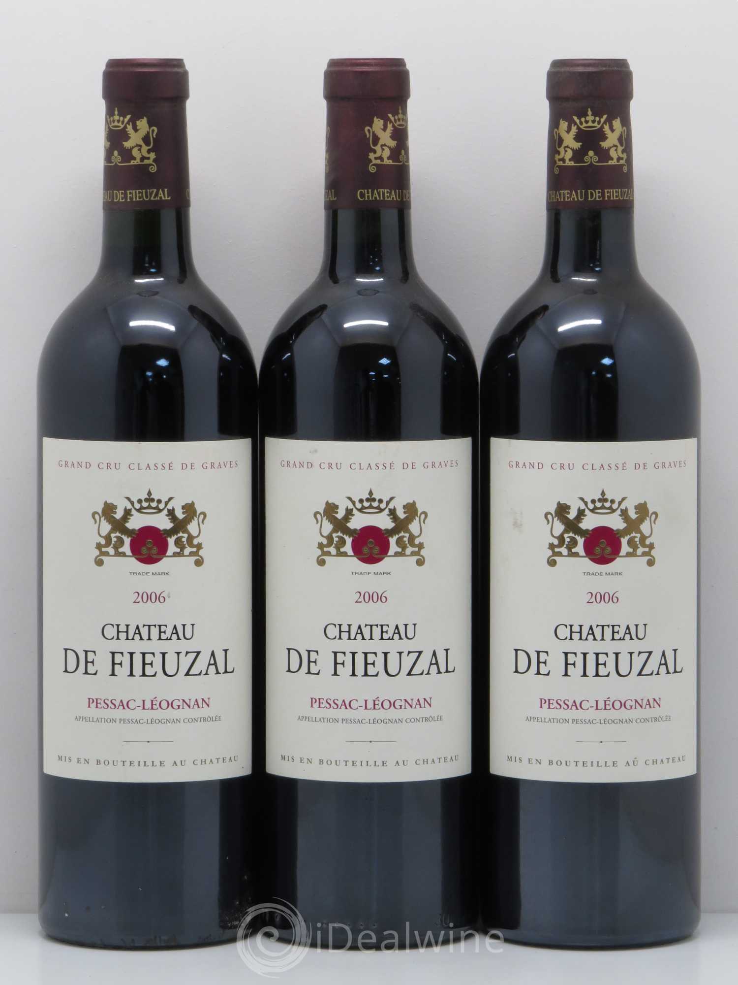 Château de Fieuzal Cru Classé de Graves 2006 - Lot de 3 bouteilles - 0
