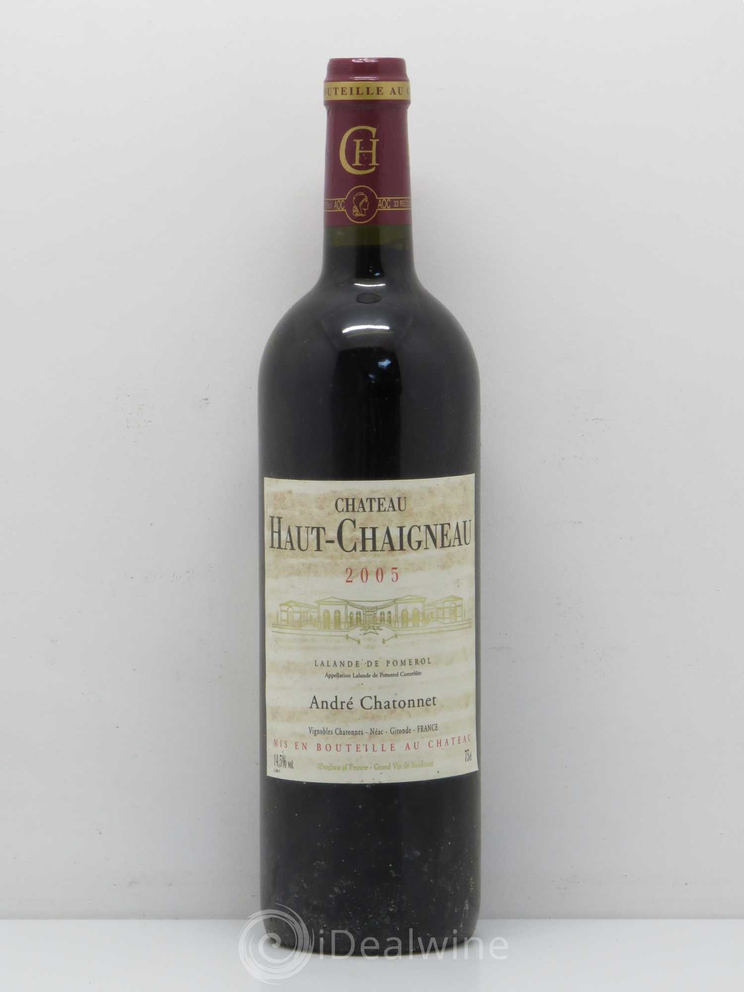 Bordeaux Lalande de Pomerol Haut Chaigneau 2005 - Posten von 1 Flasche - 0