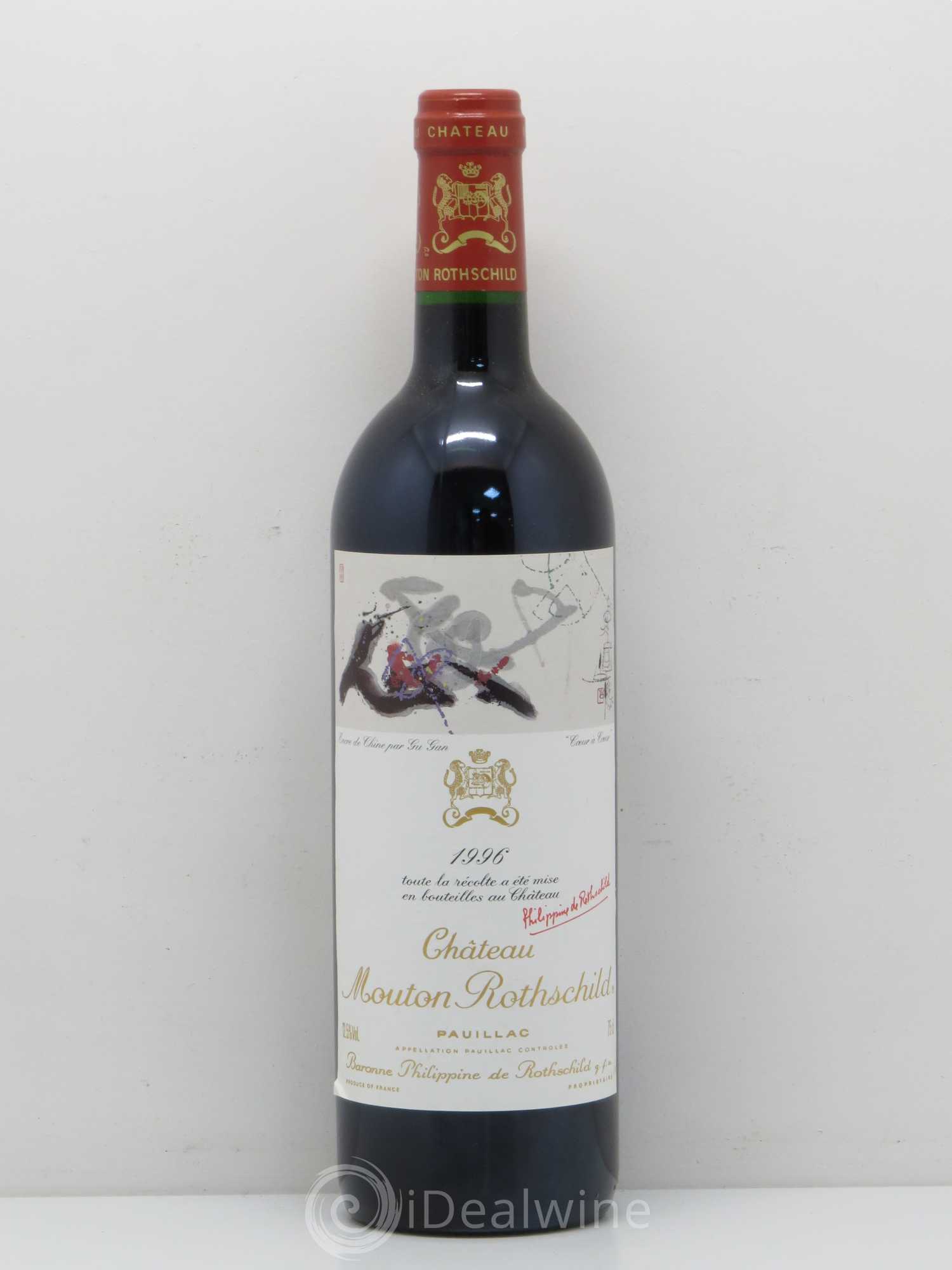Château Mouton Rothschild 1er Grand Cru Classé 1996 - Lot de 1 bouteille - 0