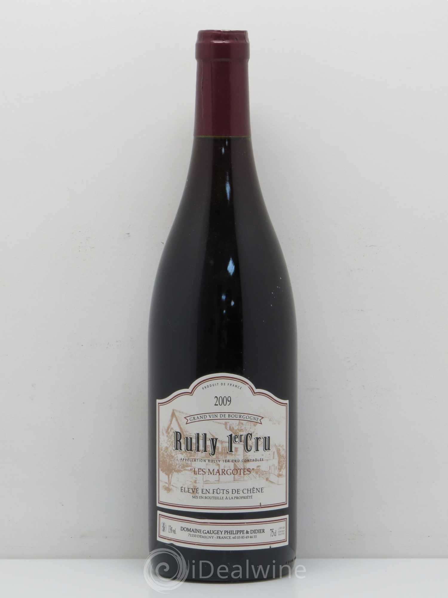 Rully 1er Cru Les Margotes Domaine Gaugey 2009 - Lot de 1 bouteille - 0