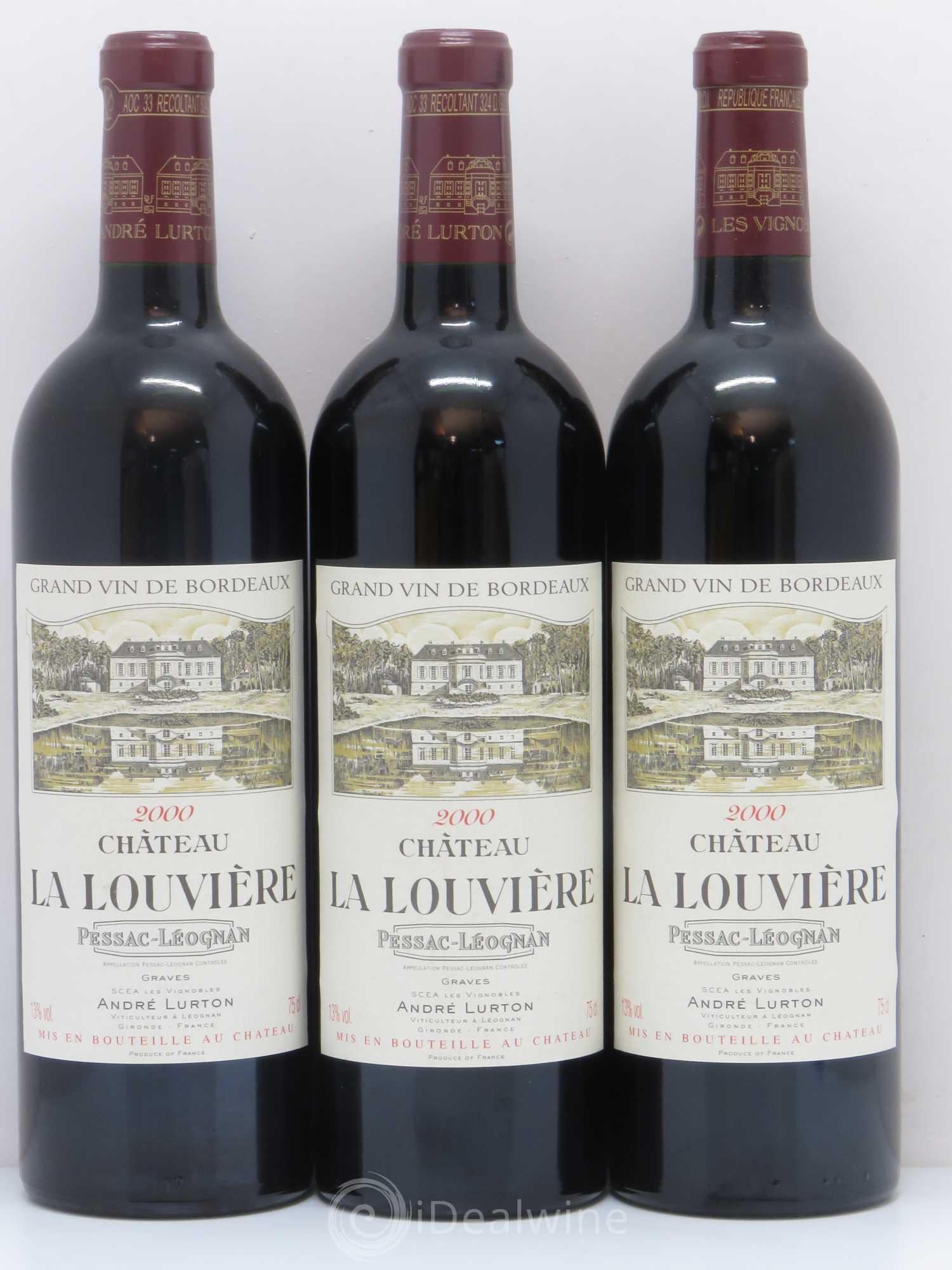 Château la Louvière 2000 - Lot de 6 bouteilles - 1