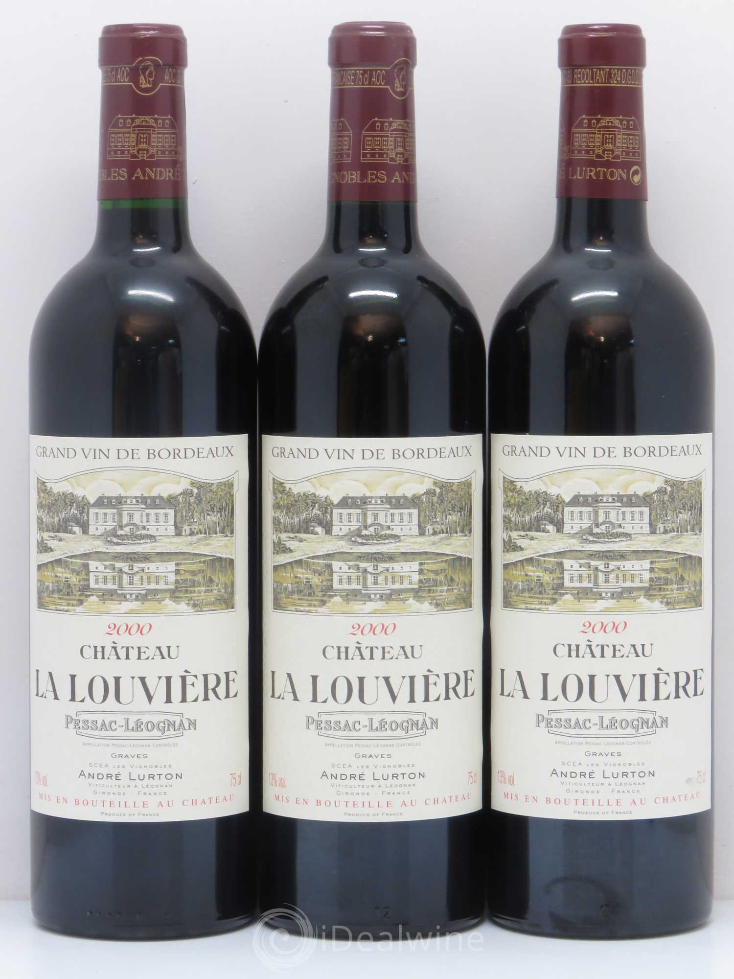 Château la Louvière 2000 - Lot de 6 bouteilles - 2