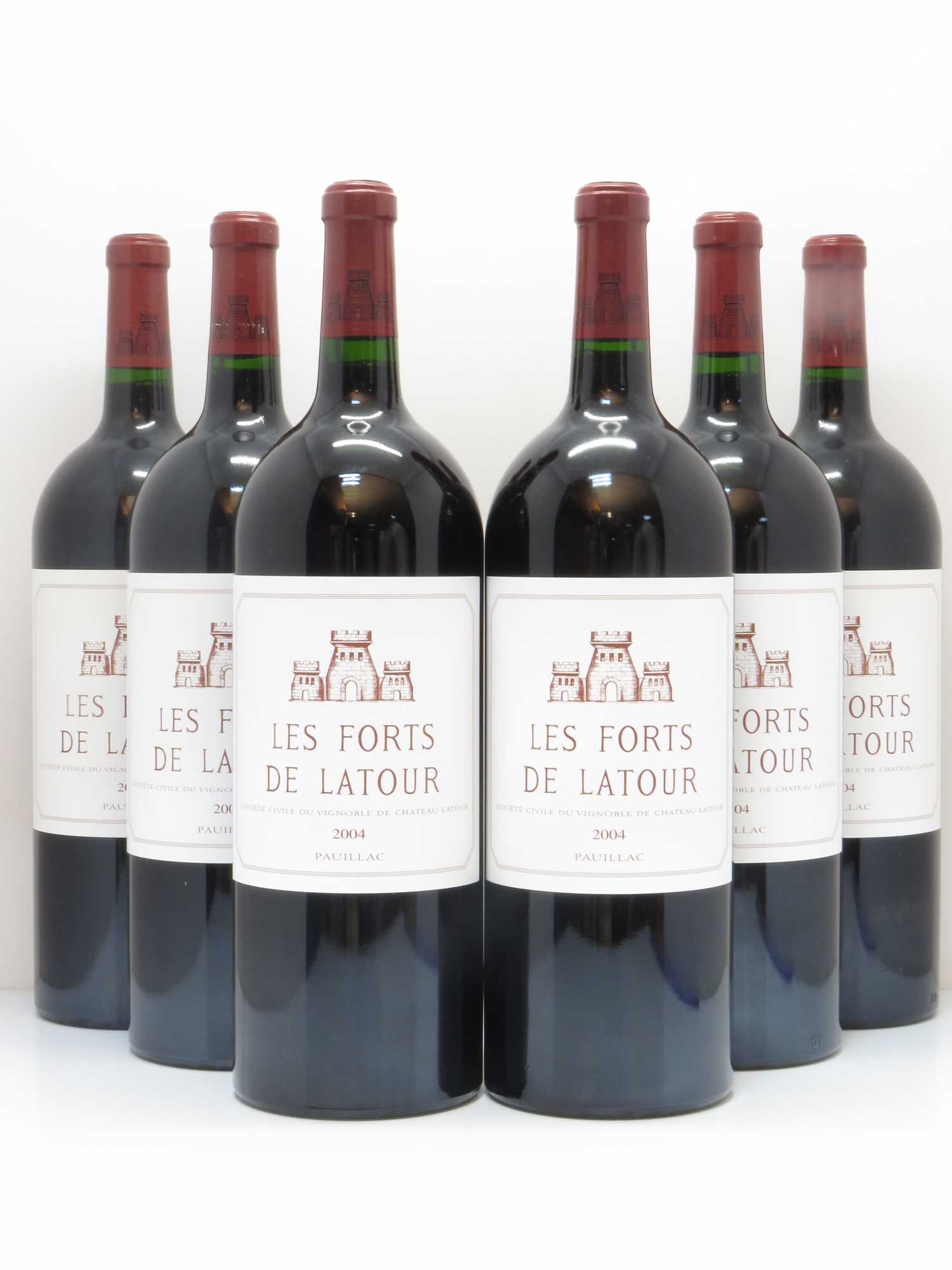 Les Forts de Latour Second Vin 2004 - Lot de 6 magnums - 0