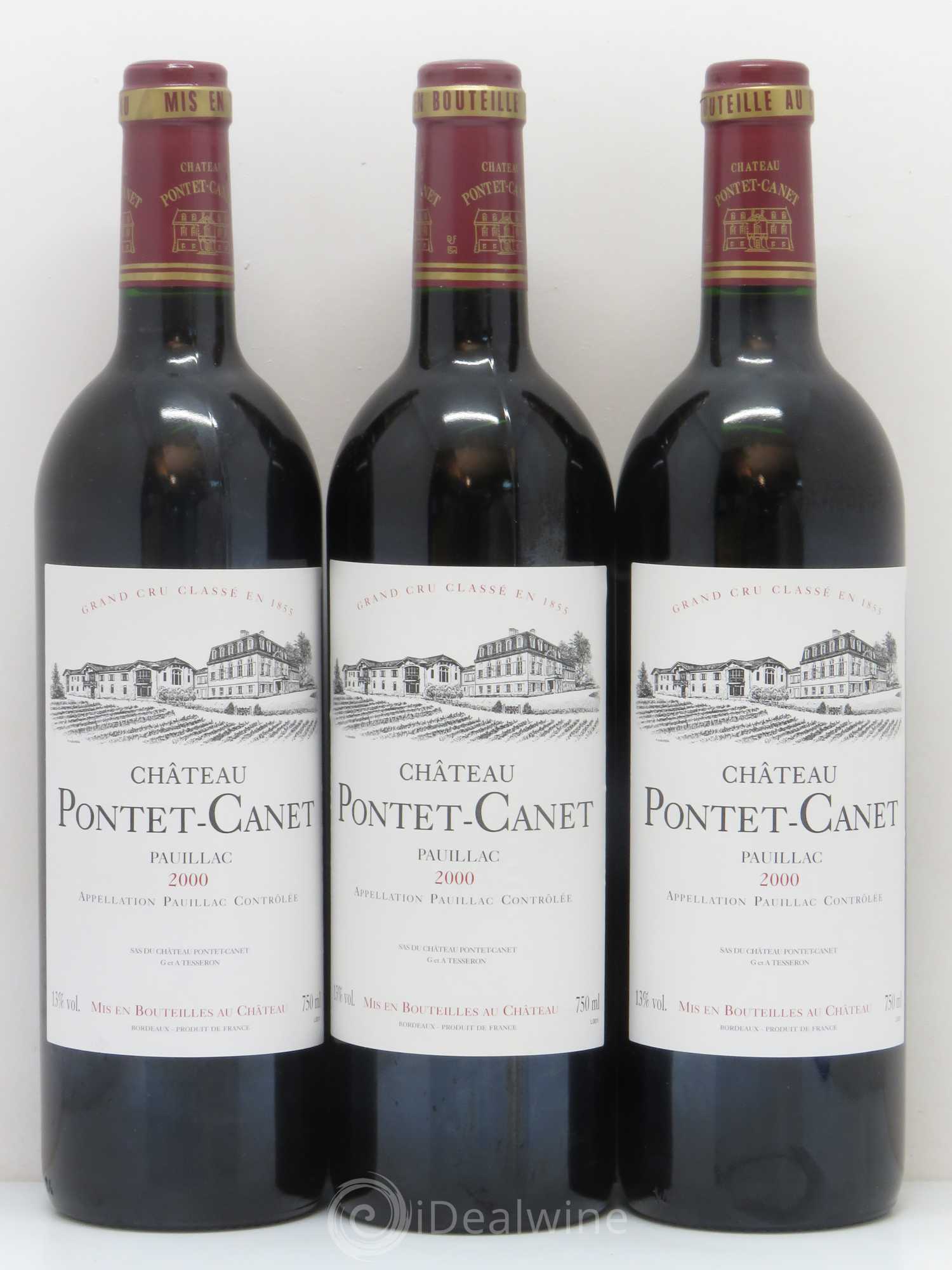 Château Pontet Canet 5ème Grand Cru Classé 2000 - Lot de 12 bouteilles - 2