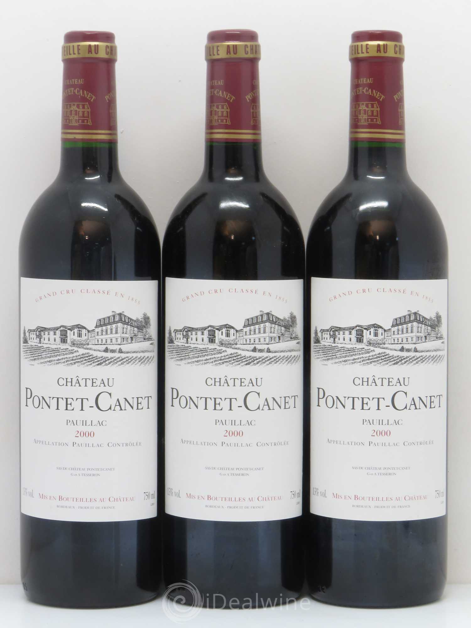 Château Pontet Canet 5ème Grand Cru Classé 2000 - Lot de 12 bouteilles - 3