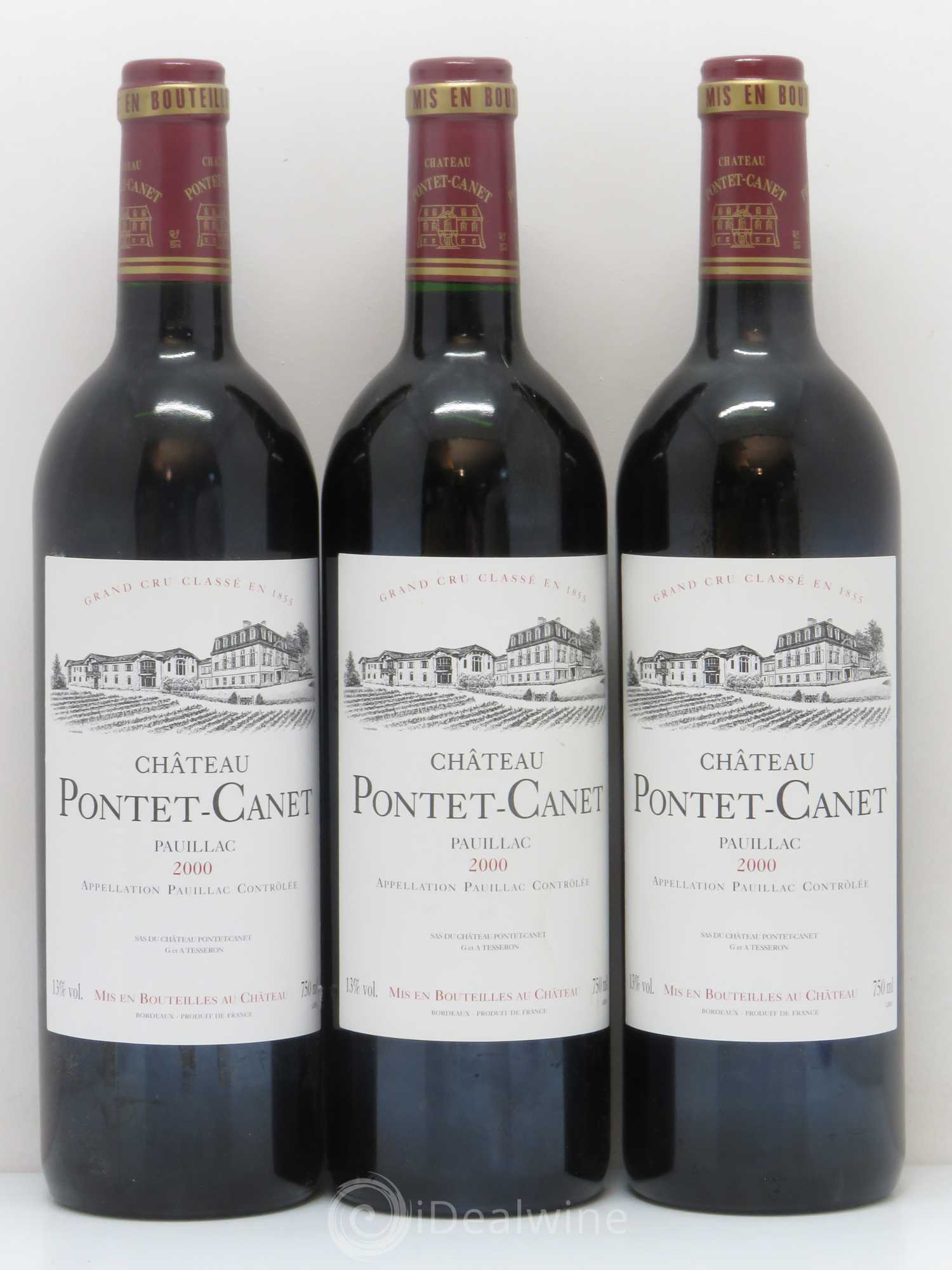 Château Pontet Canet 5ème Grand Cru Classé 2000 - Lot de 12 bouteilles - 2