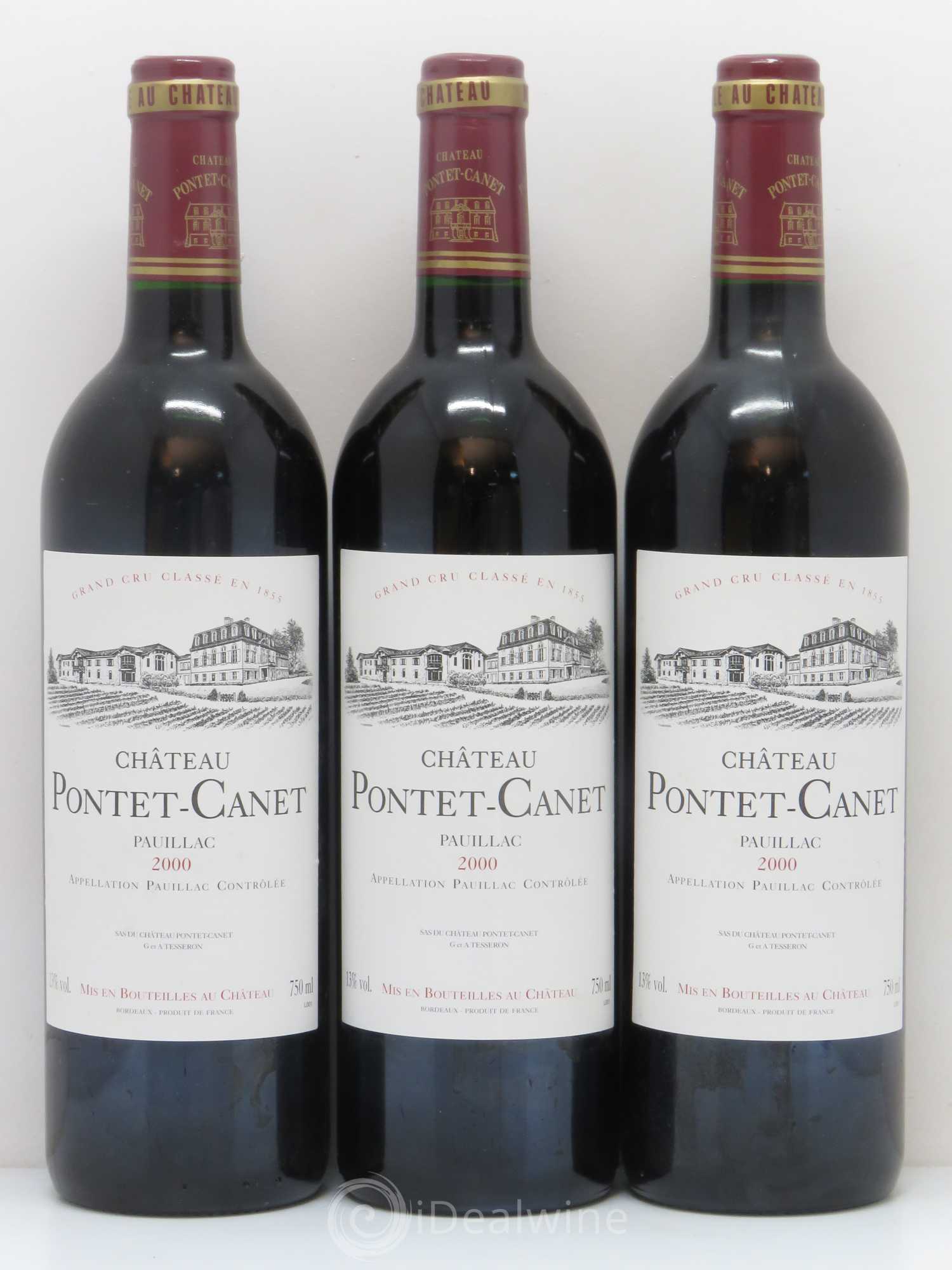 Château Pontet Canet 5ème Grand Cru Classé 2000 - Lot de 12 bouteilles - 4