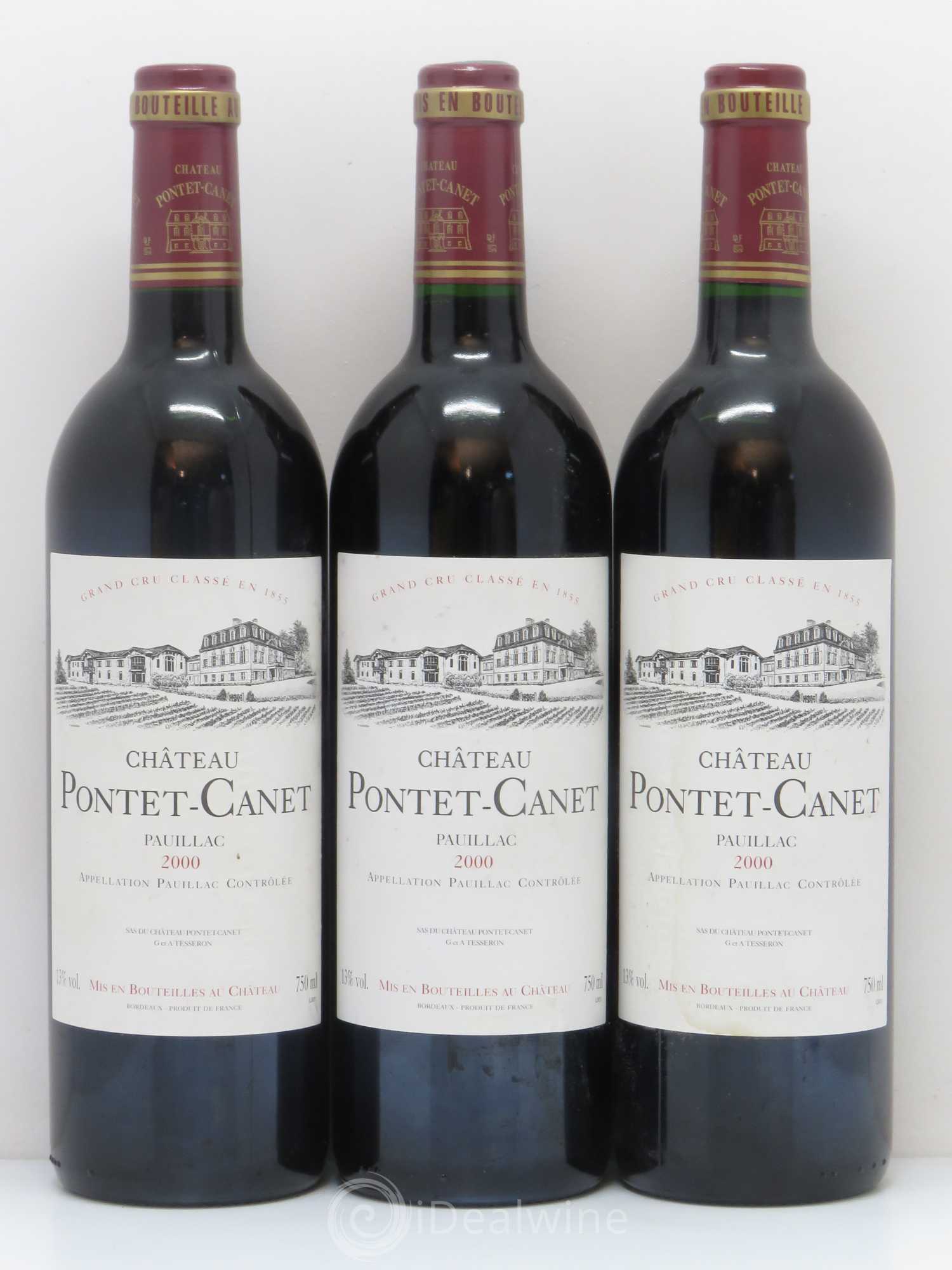 Château Pontet Canet 5ème Grand Cru Classé 2000 - Lot de 12 bouteilles - 2