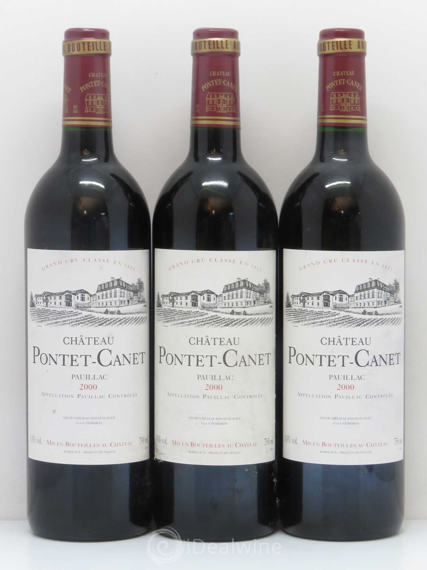 Château Pontet Canet 5ème Grand Cru Classé 2000 - Lot de 12 bouteilles - 3