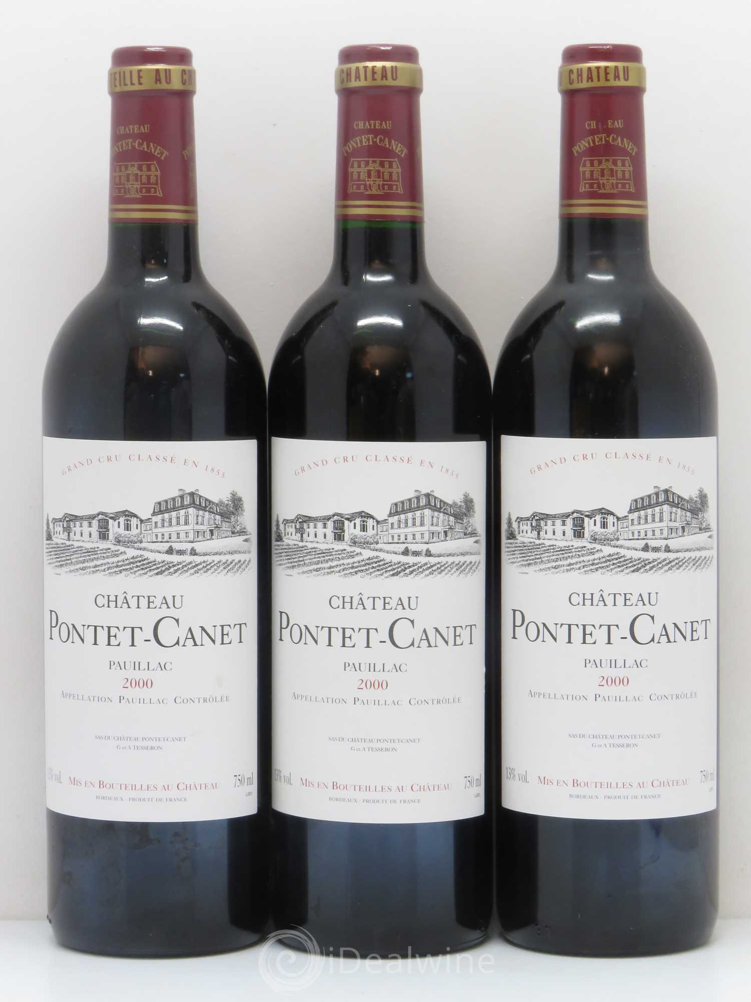 Château Pontet Canet 5ème Grand Cru Classé 2000 - Lot de 12 bouteilles - 2