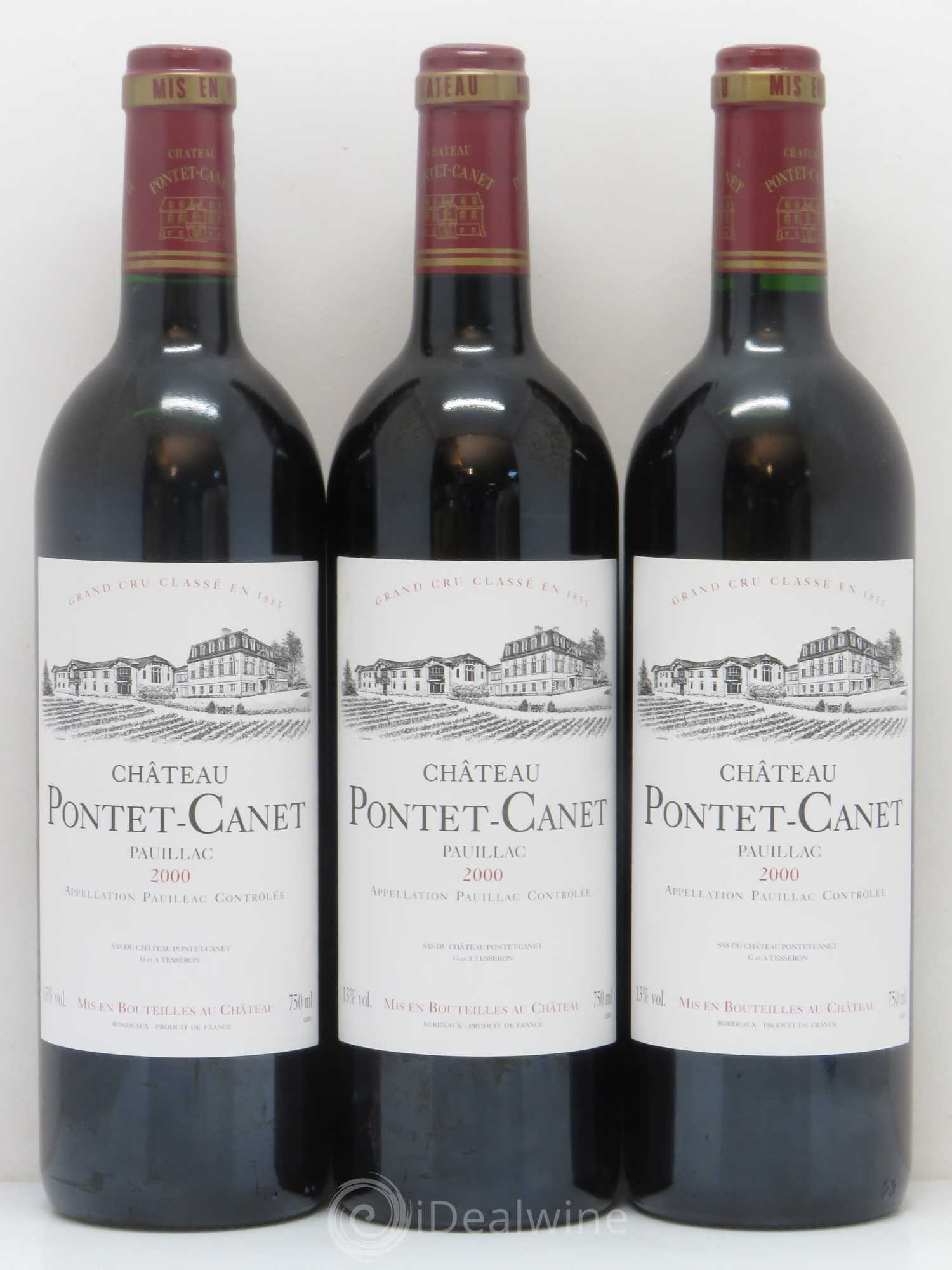 Château Pontet Canet 5ème Grand Cru Classé 2000 - Lot de 12 bouteilles - 2