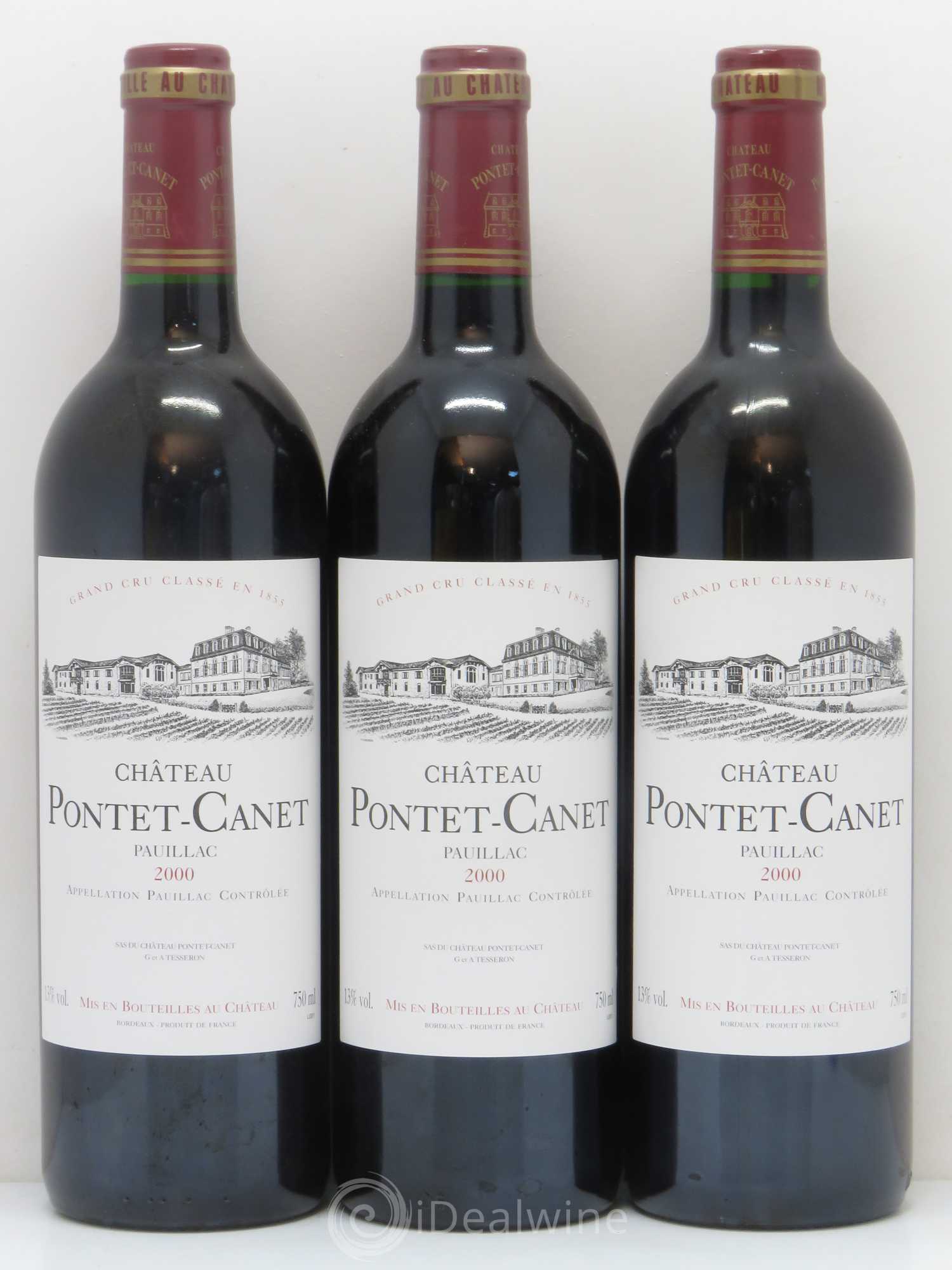 Château Pontet Canet 5ème Grand Cru Classé 2000 - Lot de 12 bouteilles - 3